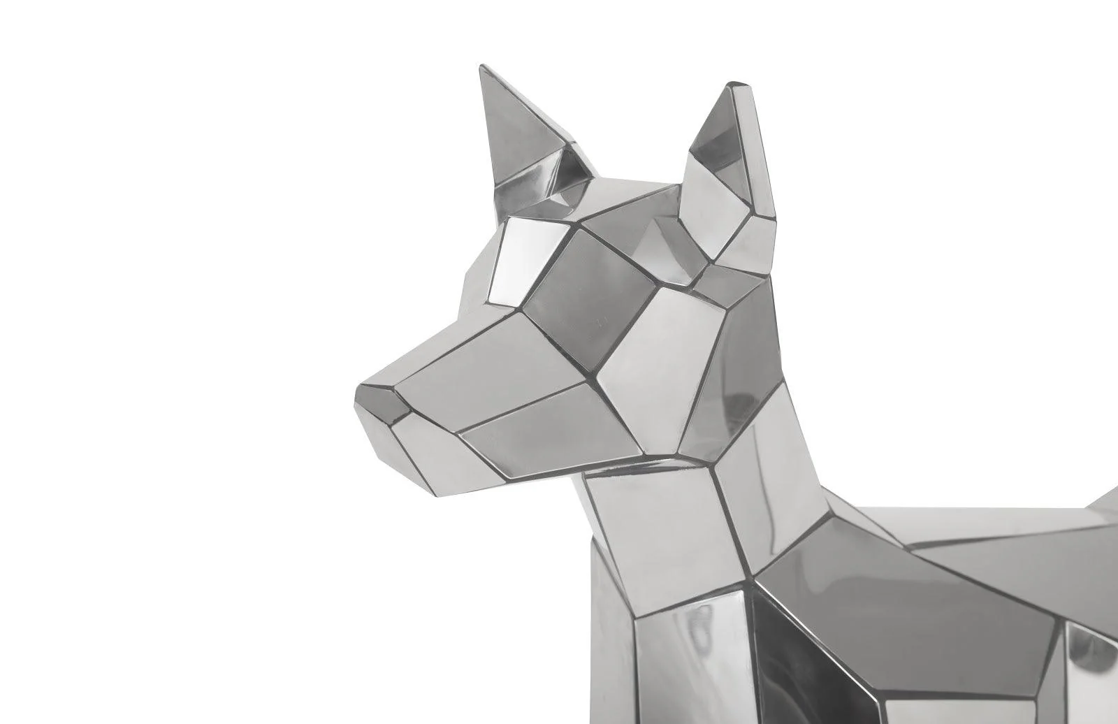 Crazy Cut Dog, Stainless Steel, Silver - Frankwebs