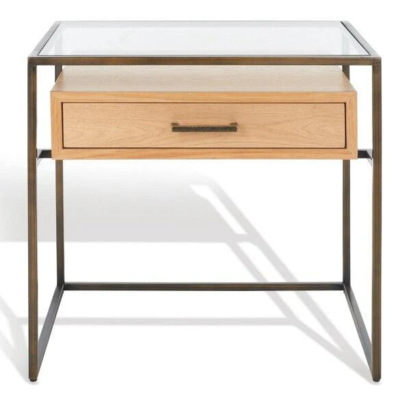 CAELAN GLASS SIDE TABLE - Frankwebs