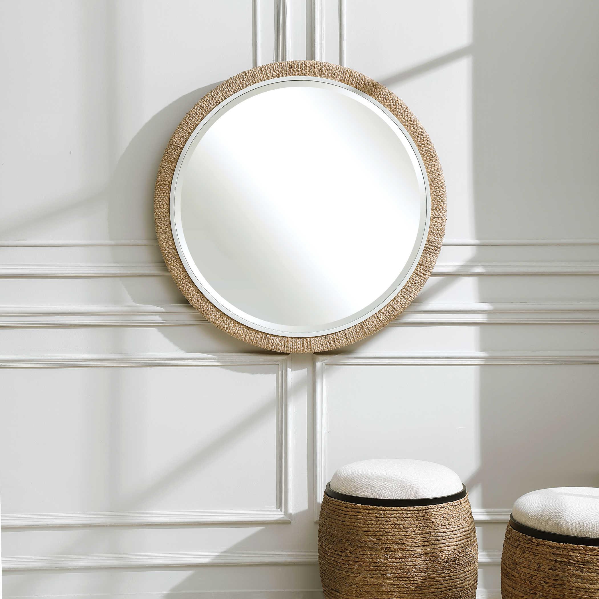 CARBET ROUND ROPE MIRROR - Frankwebs