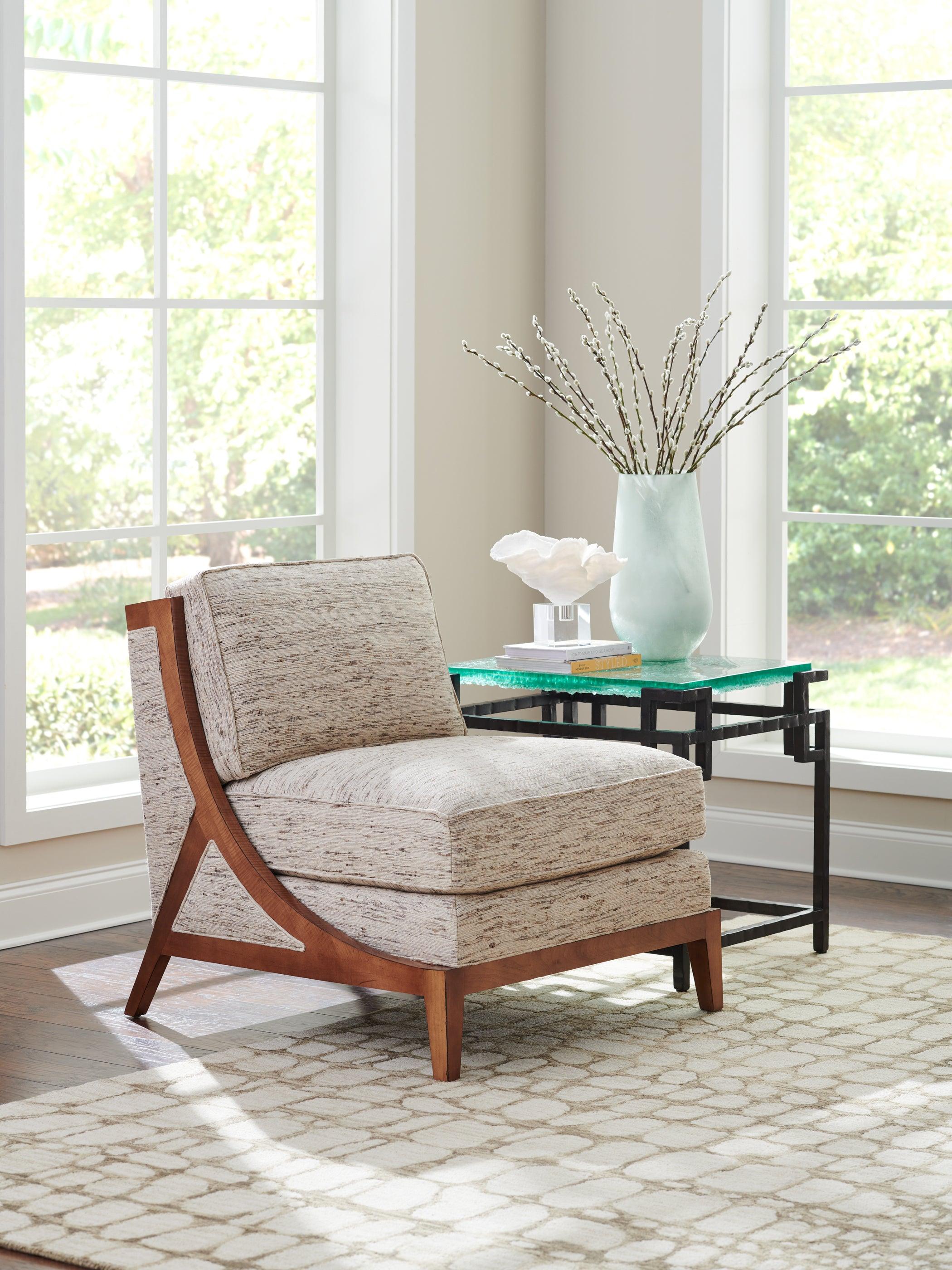 Island Fusion Hermes Reef Glass Top End Table - Frankwebs