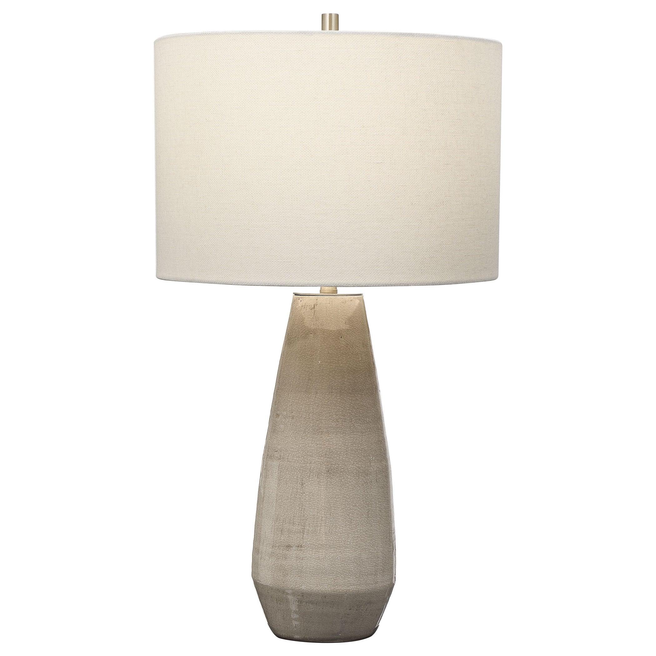 VOLTERRA TAUPE-GRAY TABLE LAMP - Frankwebs