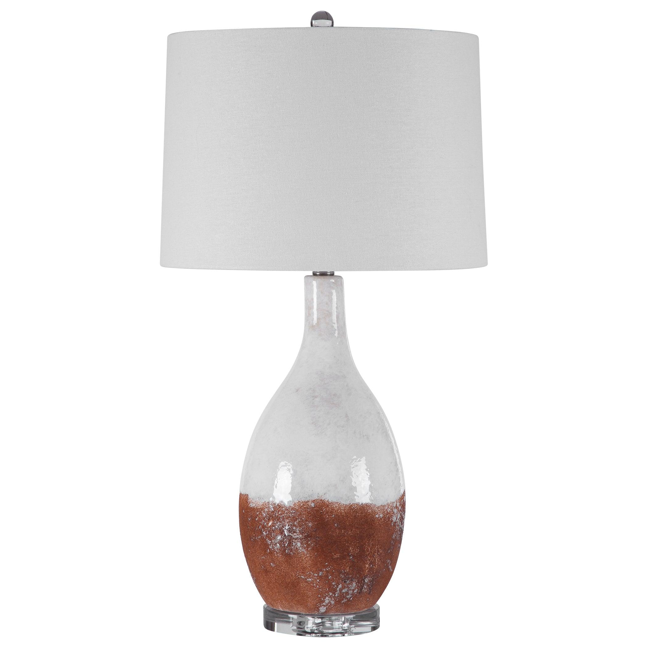 DURANGO RUST WHITE TABLE LAMP - Frankwebs
