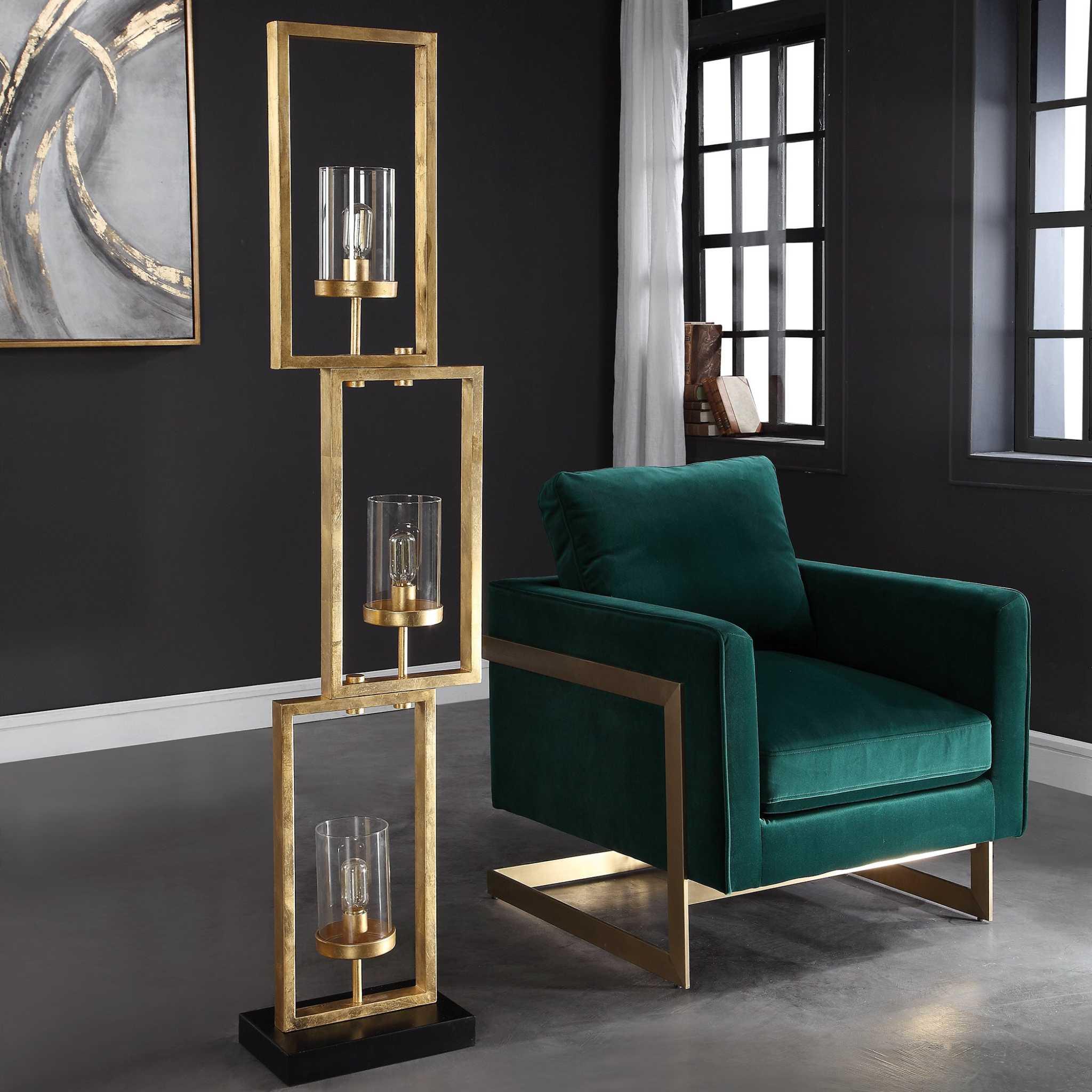 Cielo Staggered Rectangles Floor Lamp - Frankwebs