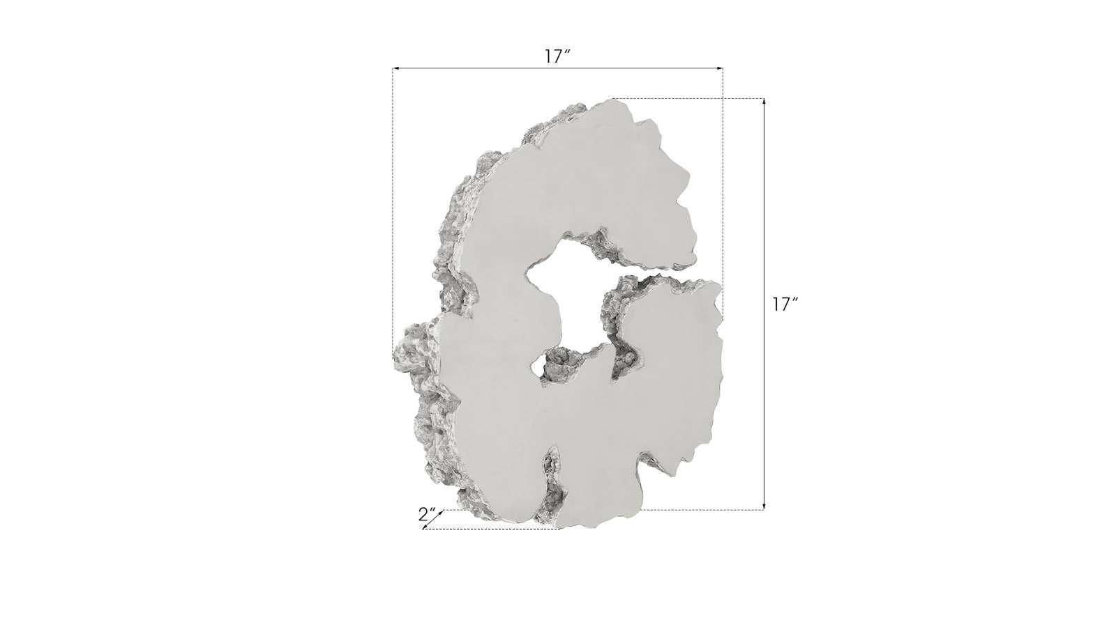 Lava Slice Wall Art, Resin, Stainless Steel, SM - Frankwebs