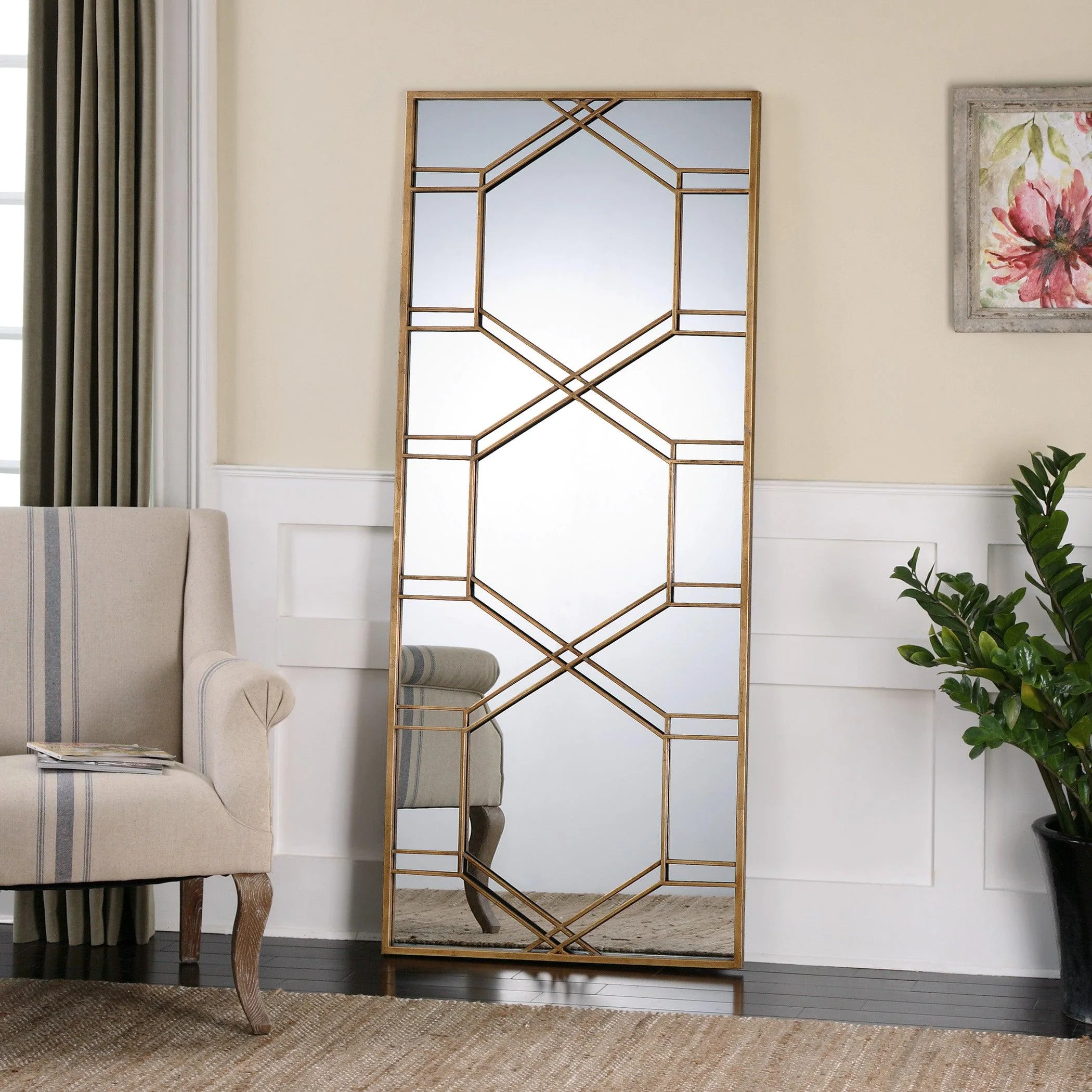 KENNIS GOLD LEAF LEANER MIRROR - Frankwebs