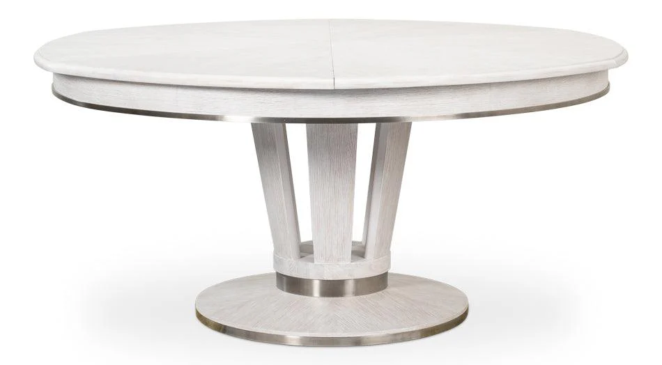 Soho Jupe Dining Table - Whitewash White - Frankwebs