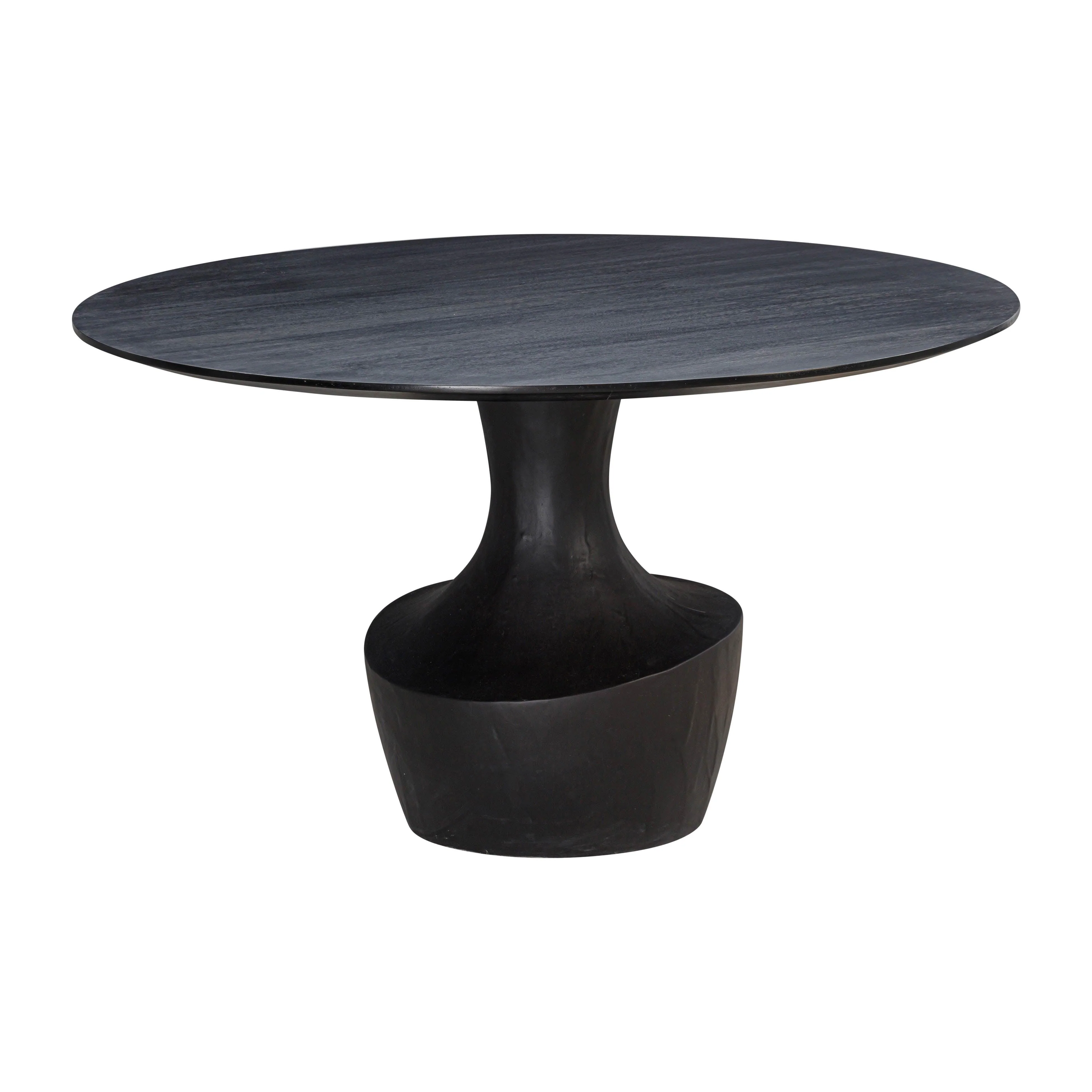 Gevra Black Acacia & Faux Plaster Dining Table - Frankwebs