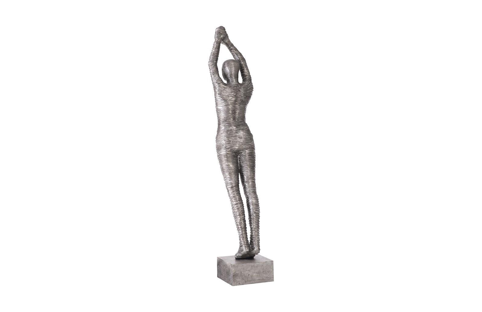 Standing Diving Sculpture, Black/Silver, Aluminum - Frankwebs