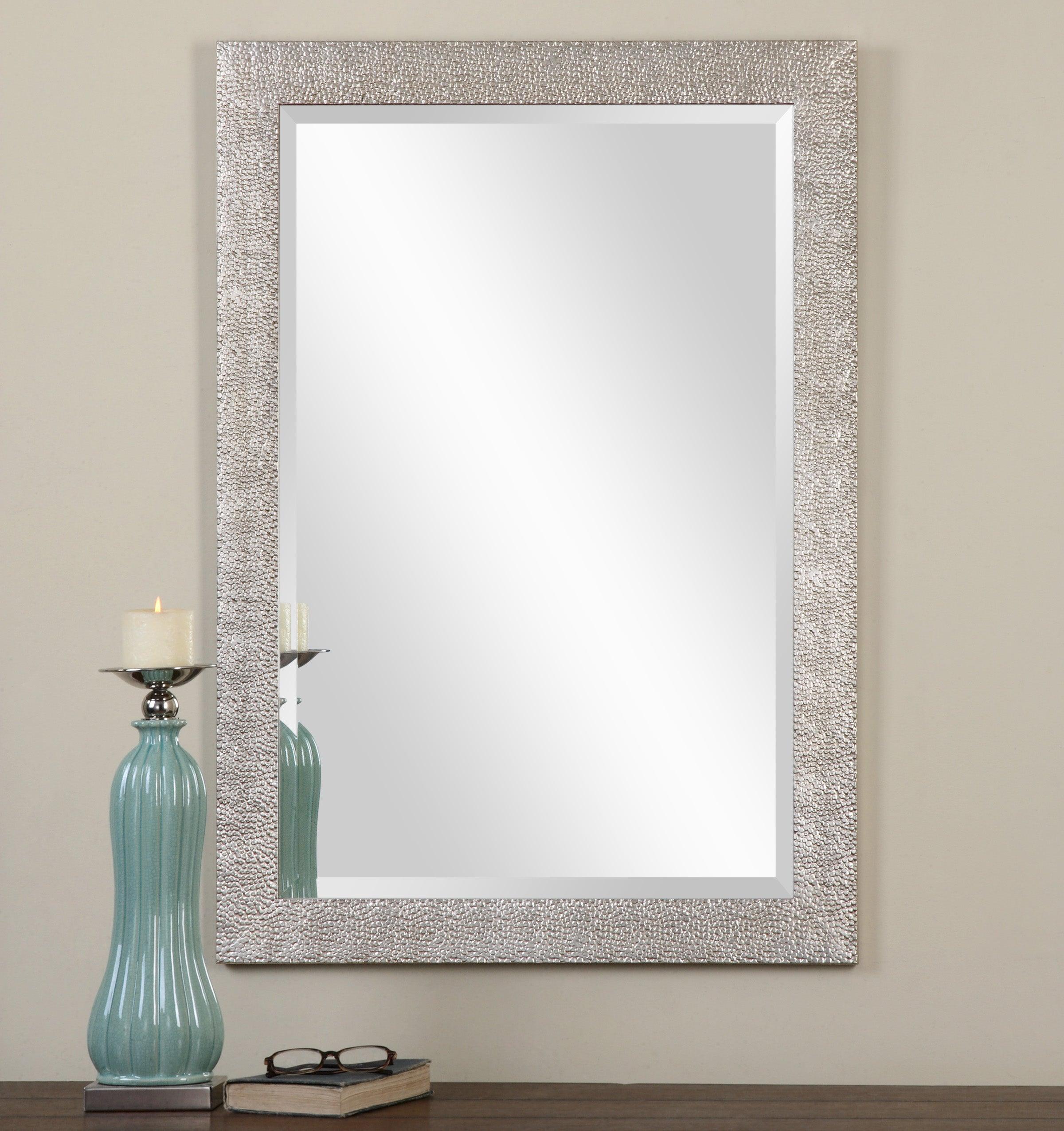 PORCIUS ANTIQUED SILVER MIRROR - Frankwebs