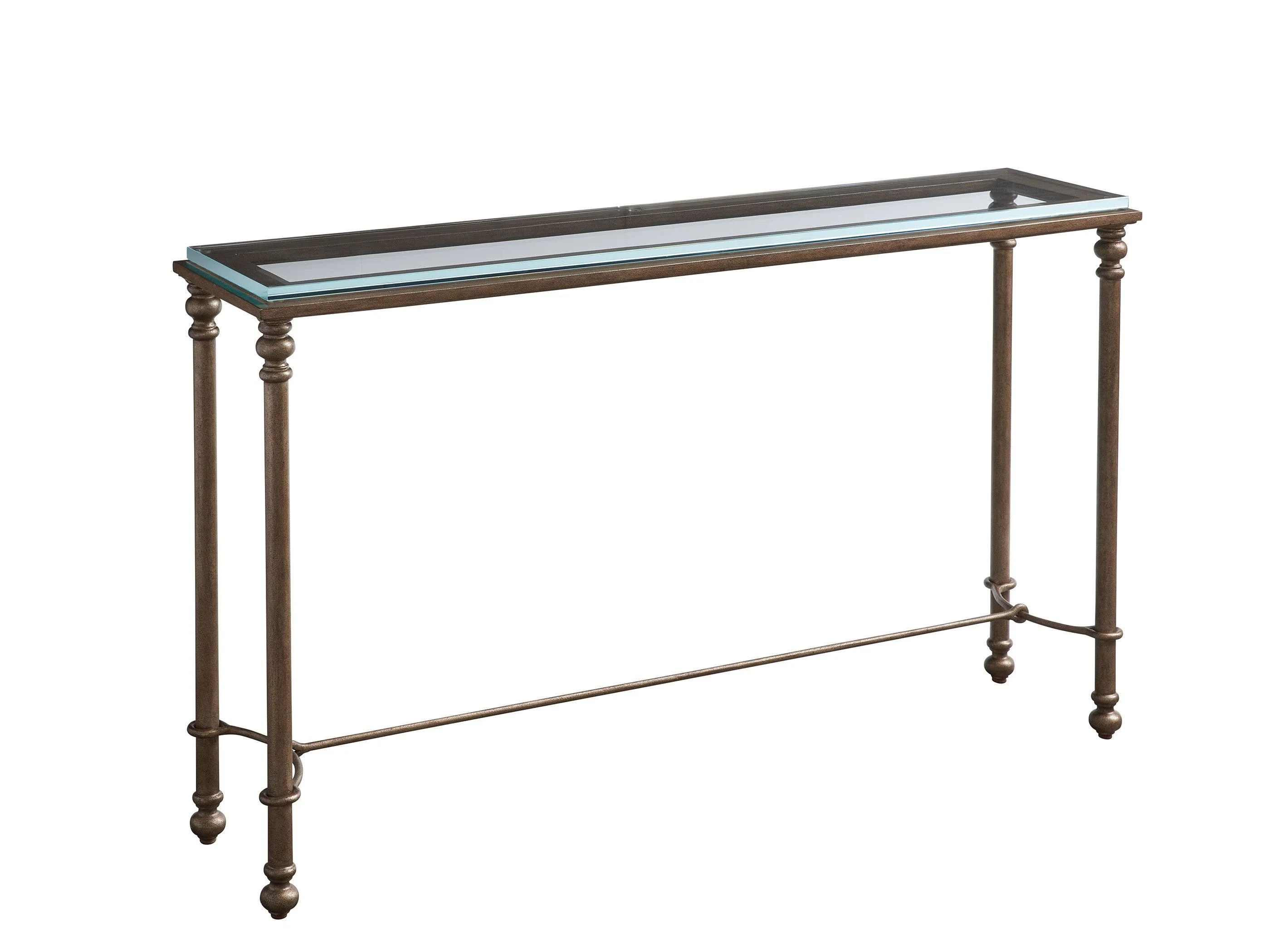 Laguna Bluff Metal And Glass Console - Frankwebs