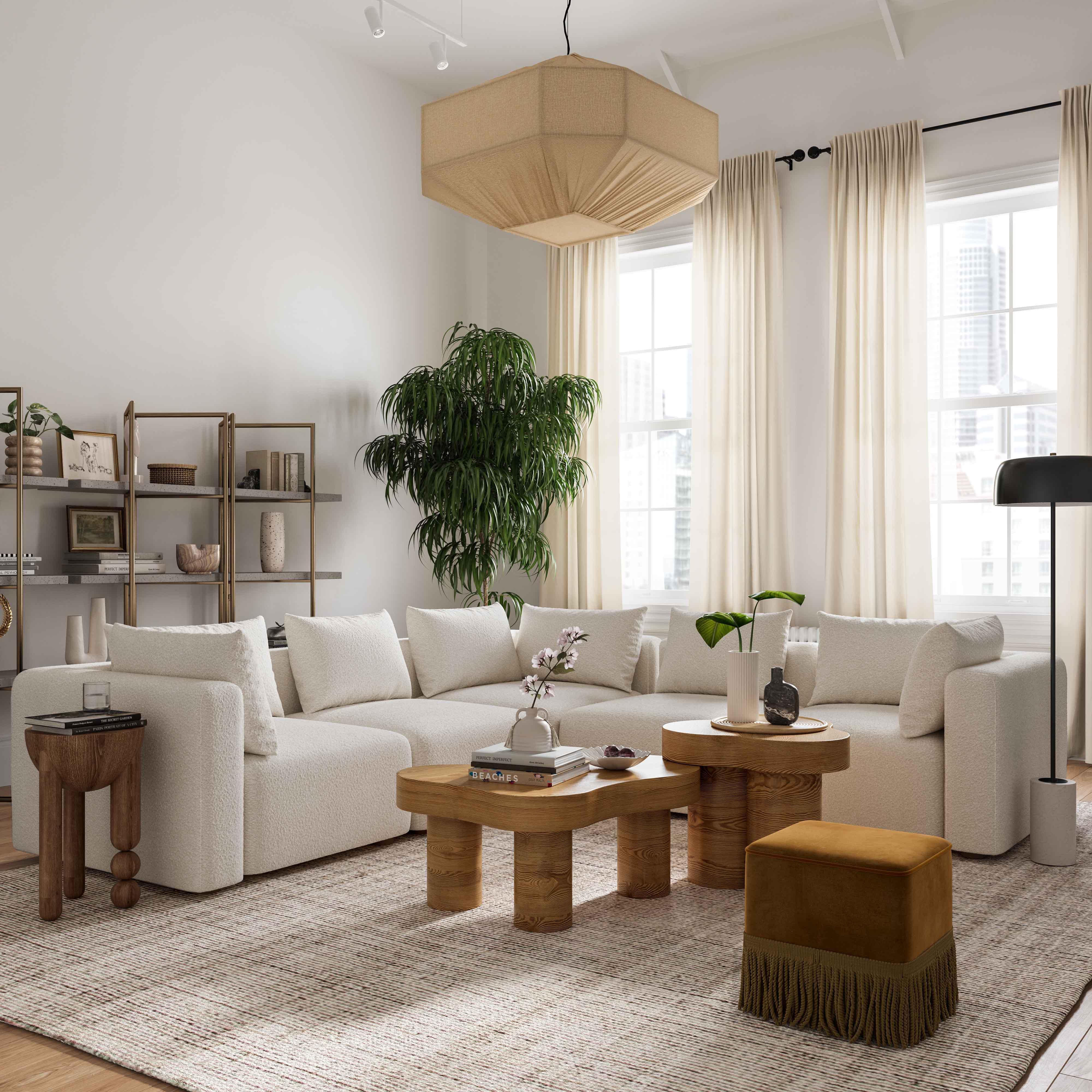 Hangover Cream Boucle Sofa - Frankwebs