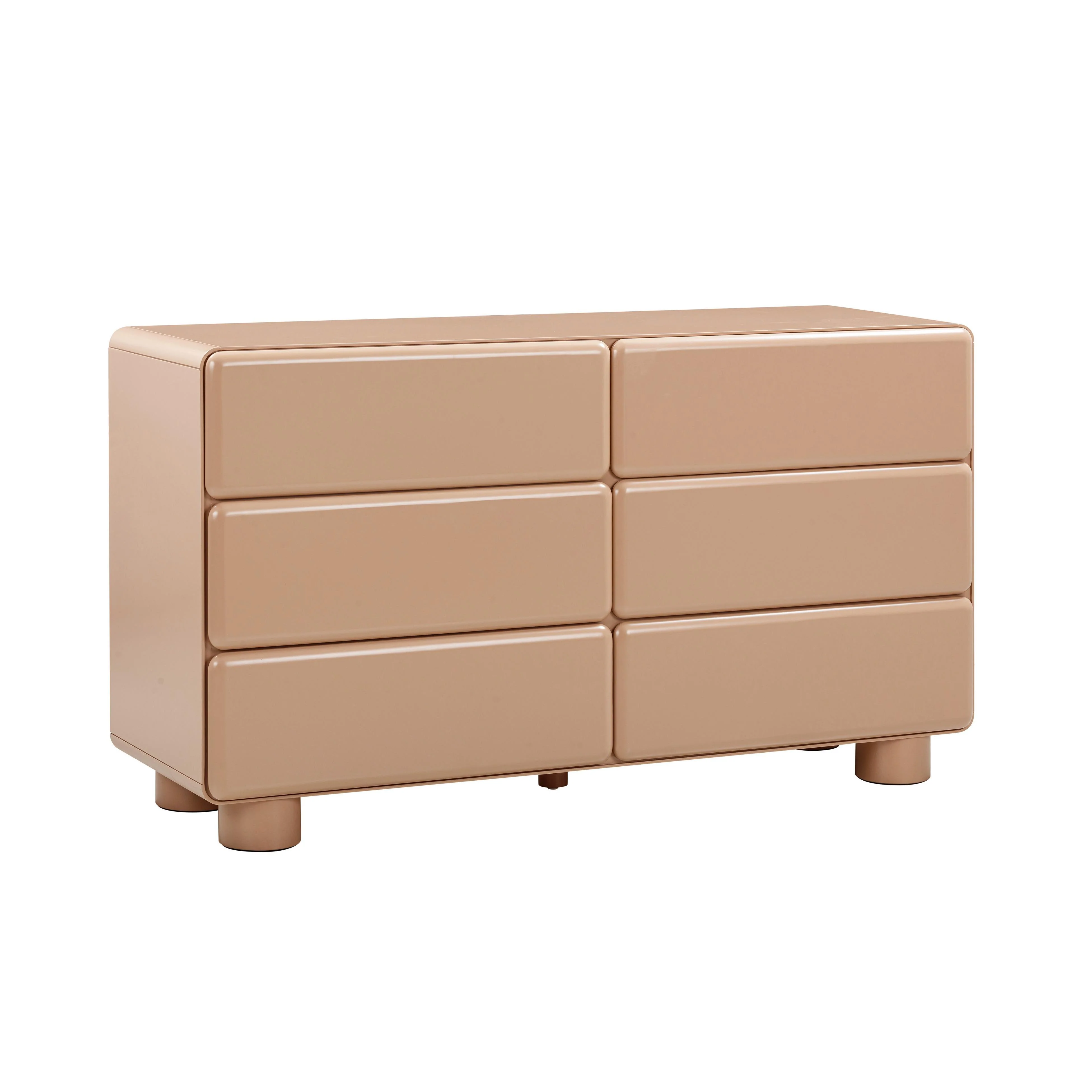 Tammy Taupe 6-Drawer Dresser - Frankwebs