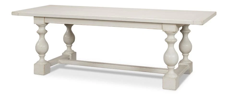 Owen Dining Table - Antique White - Frankwebs