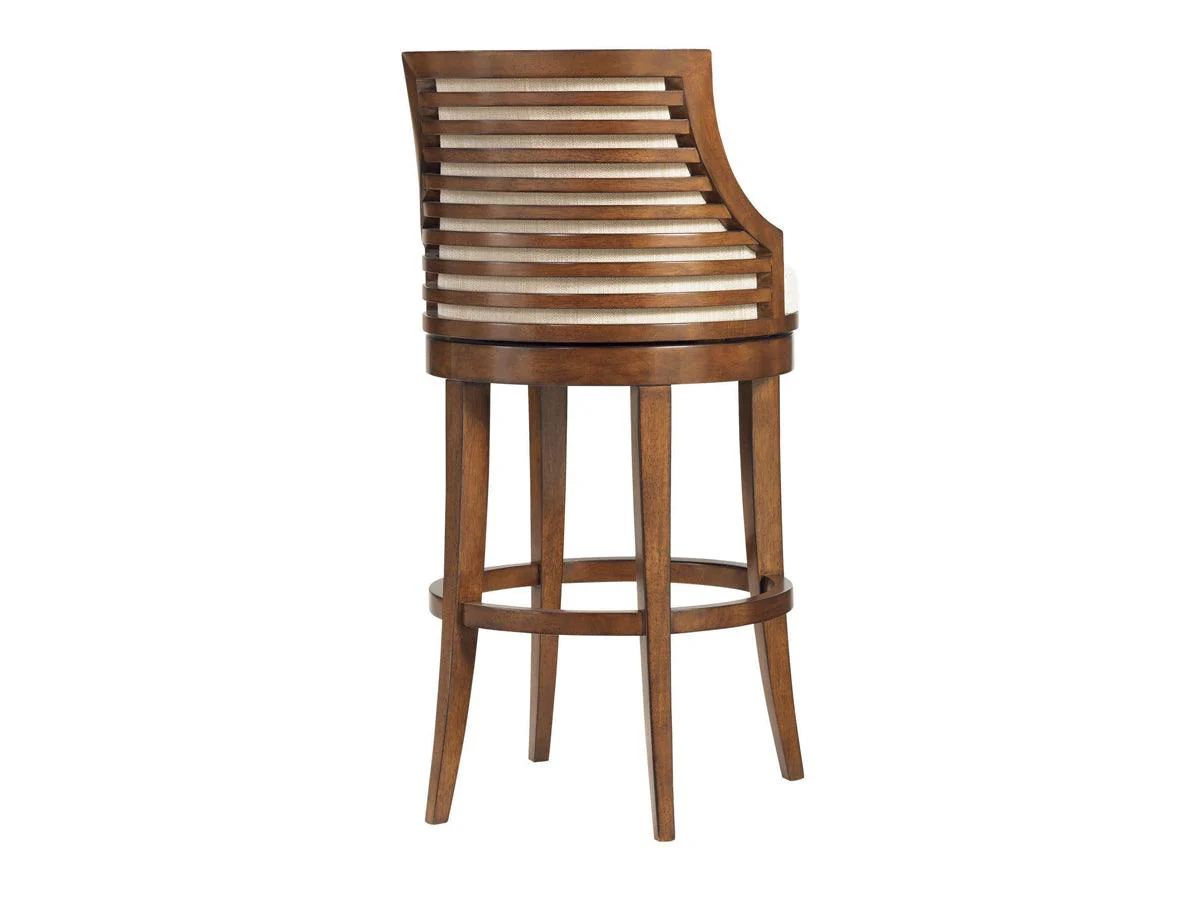 Ocean Club Cabana Swivel Bar Stool - Frankwebs