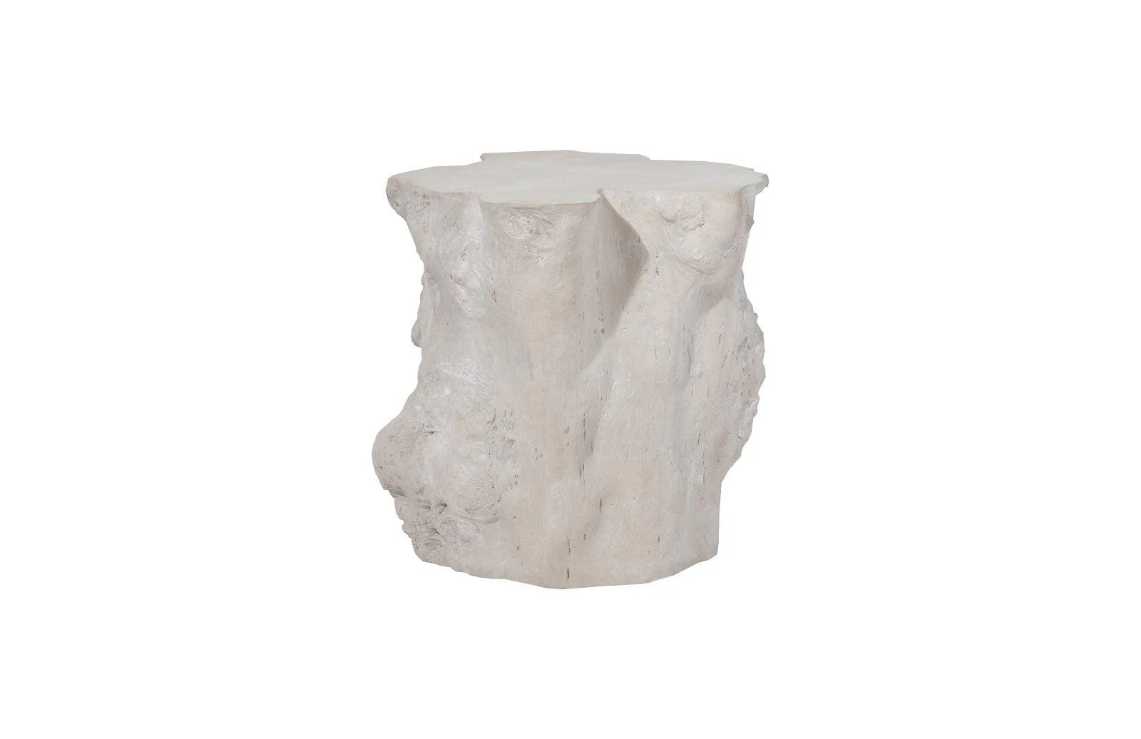 Log Side Table, Roman Stone - Frankwebs