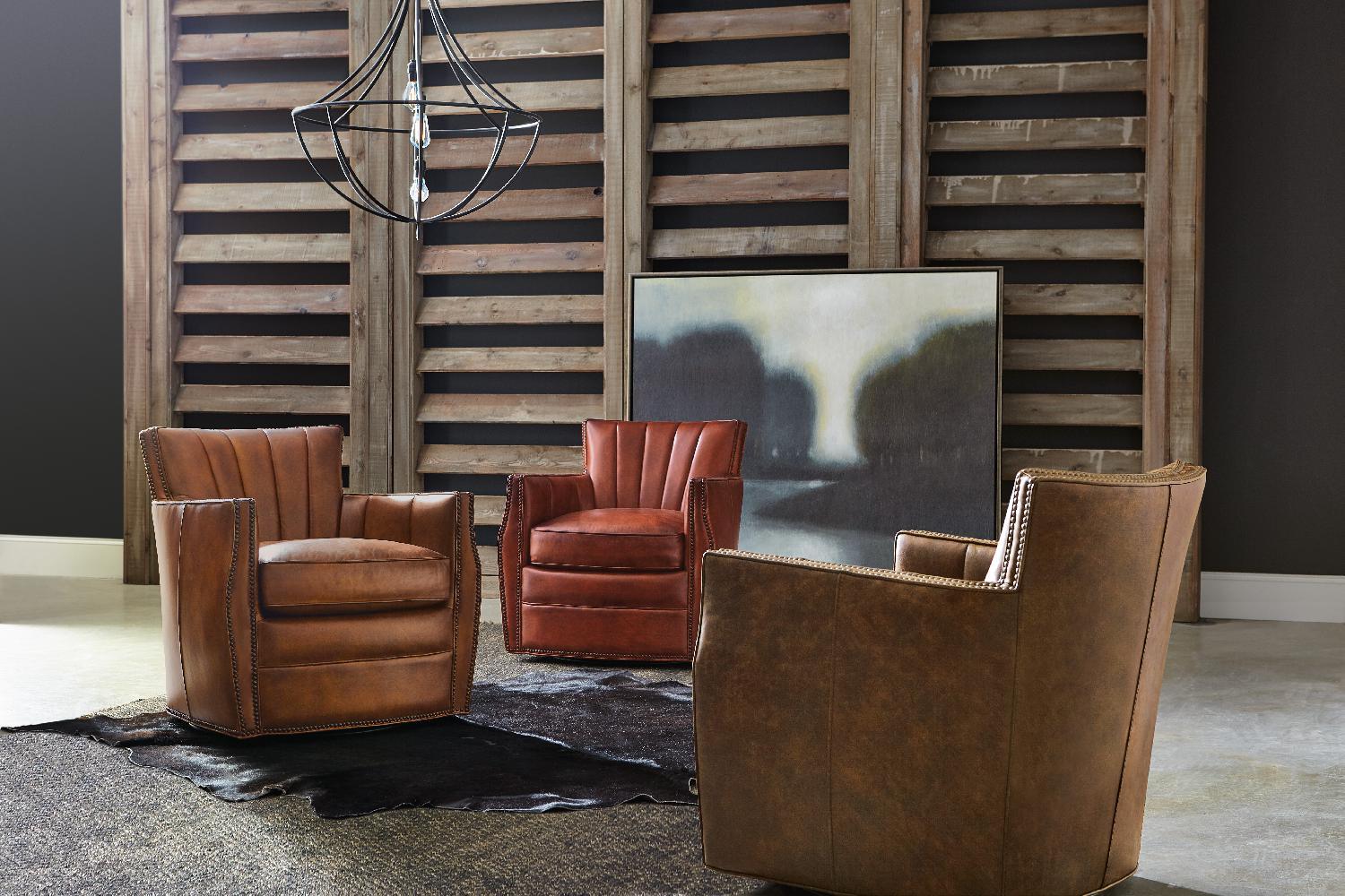 Carson Swivel Club Chair - Frankwebs