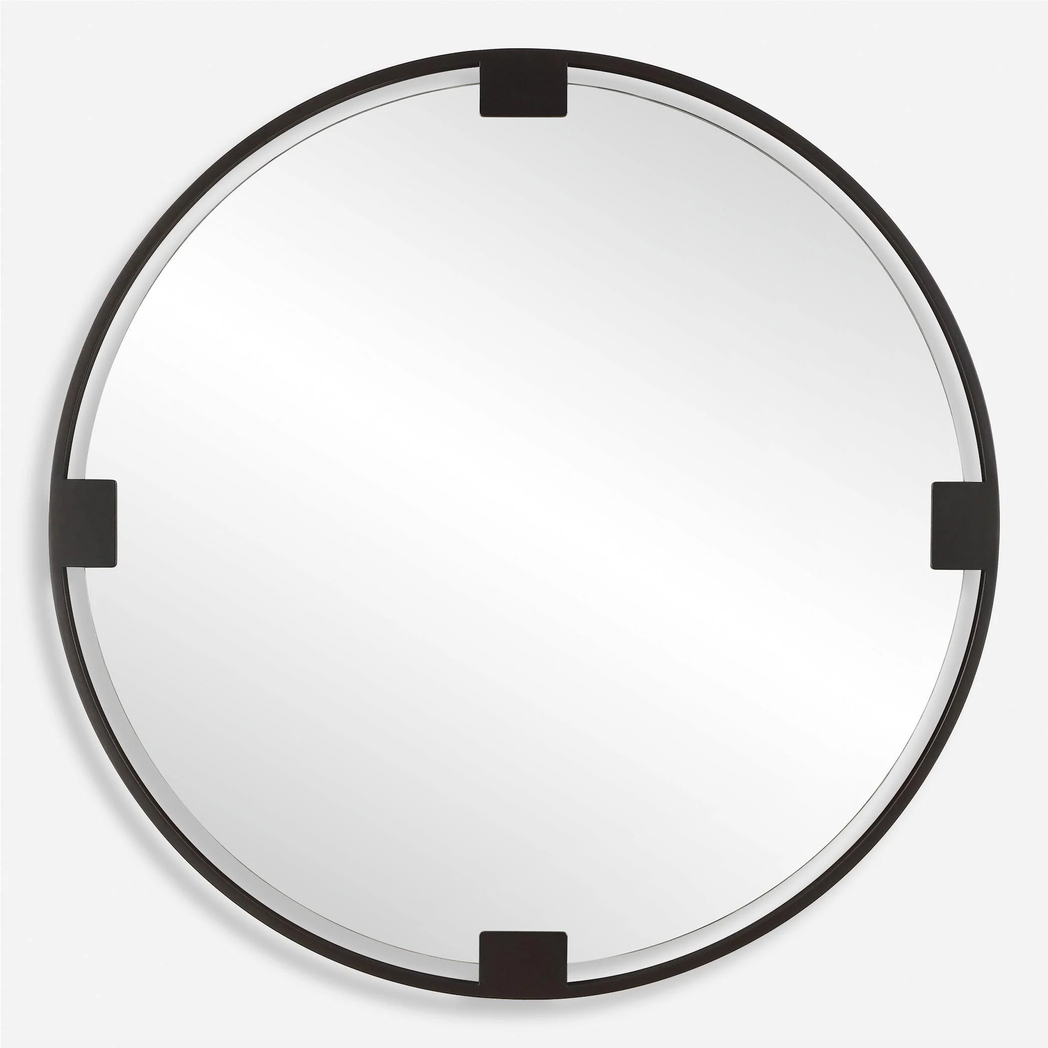 Cornelia Black Round Mirror - Frankwebs
