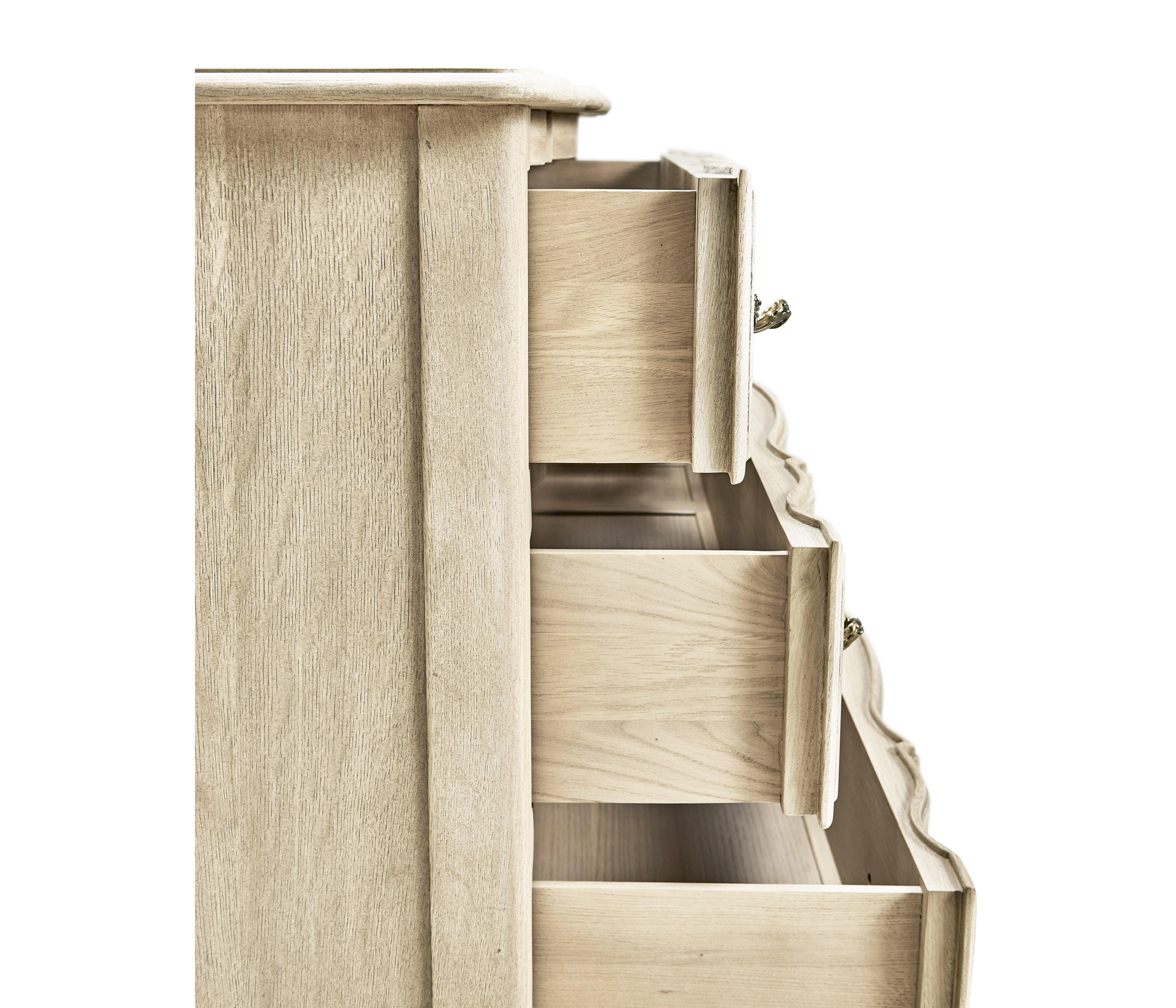Timeless Ephemeris French Drawer Chest in Stripped Oak 42