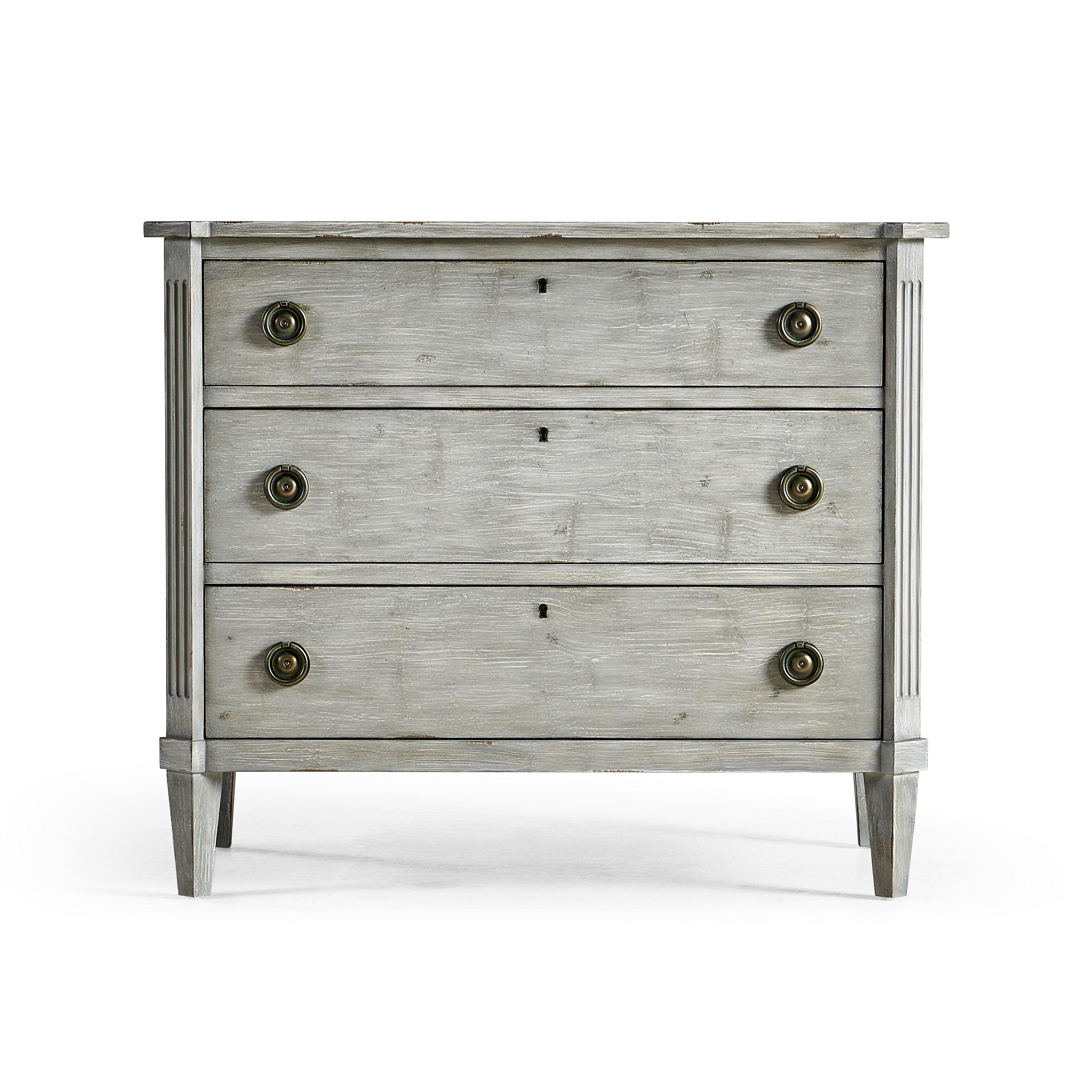Timeless Aeon Swedish Drawer Chest in Antiqued Grey 38