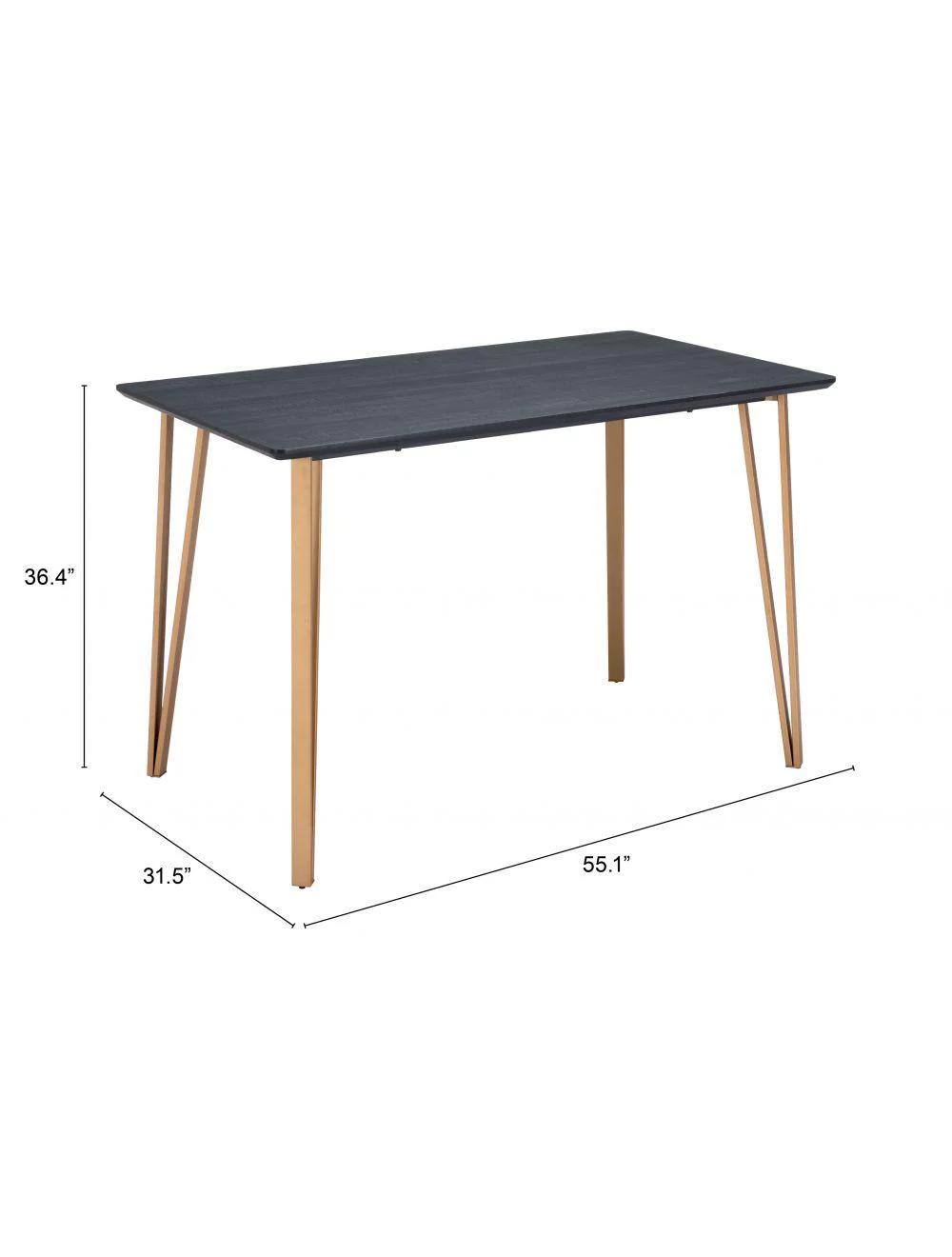 Deus Counter Table Black - Frankwebs