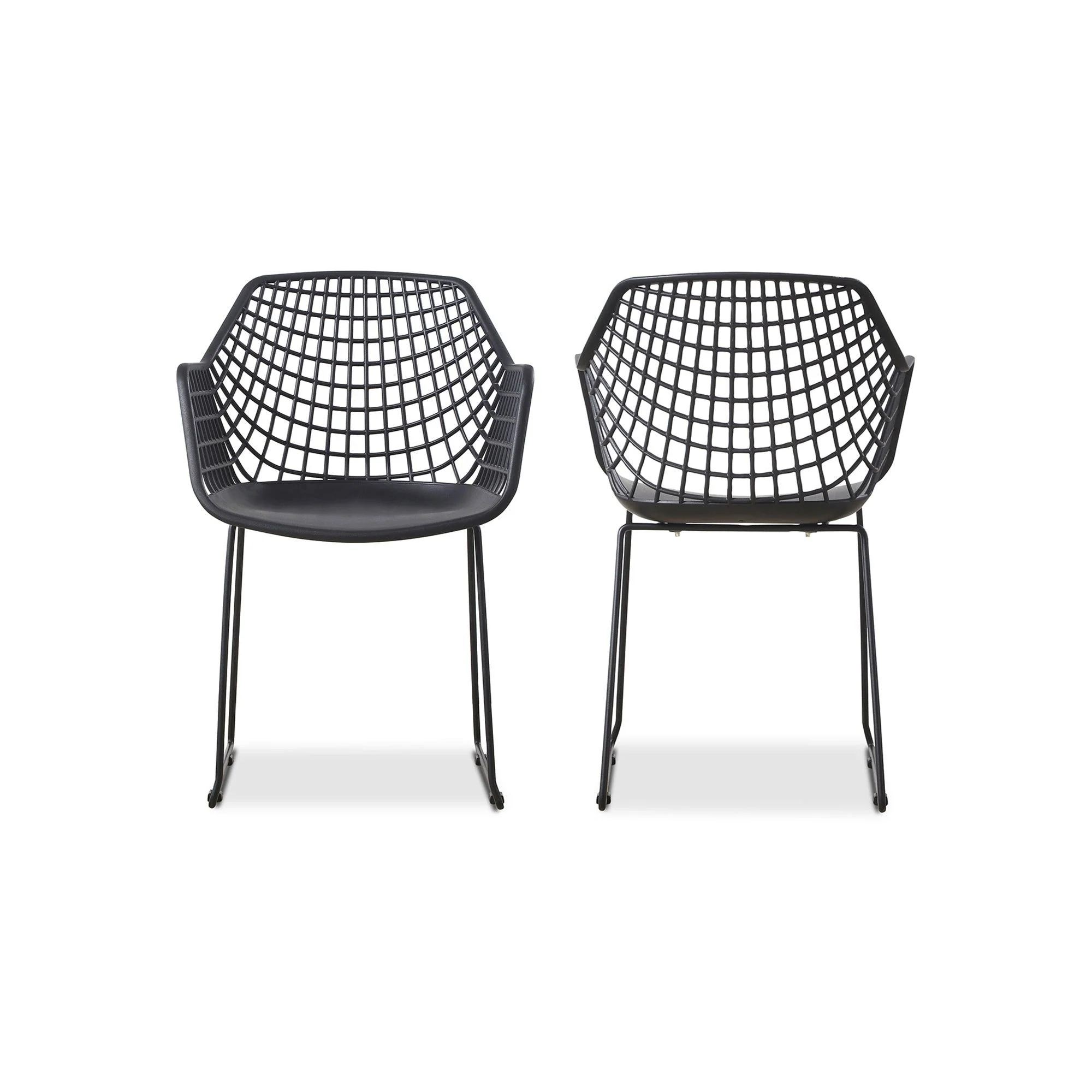 Honolulu Chair Black - Set Of Two - Frankwebs