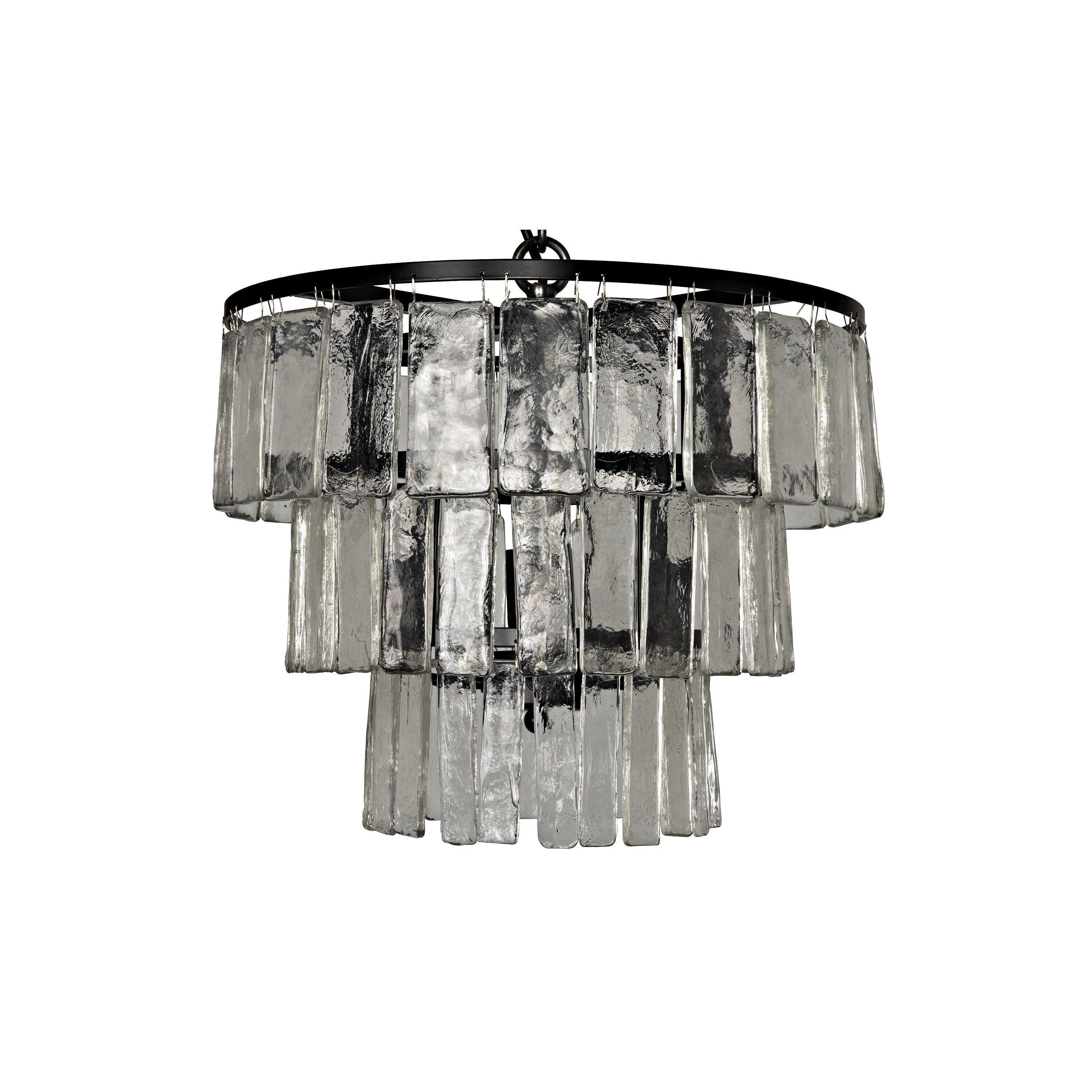 Carnegie Chandelier, Small, Black Steel - Frankwebs