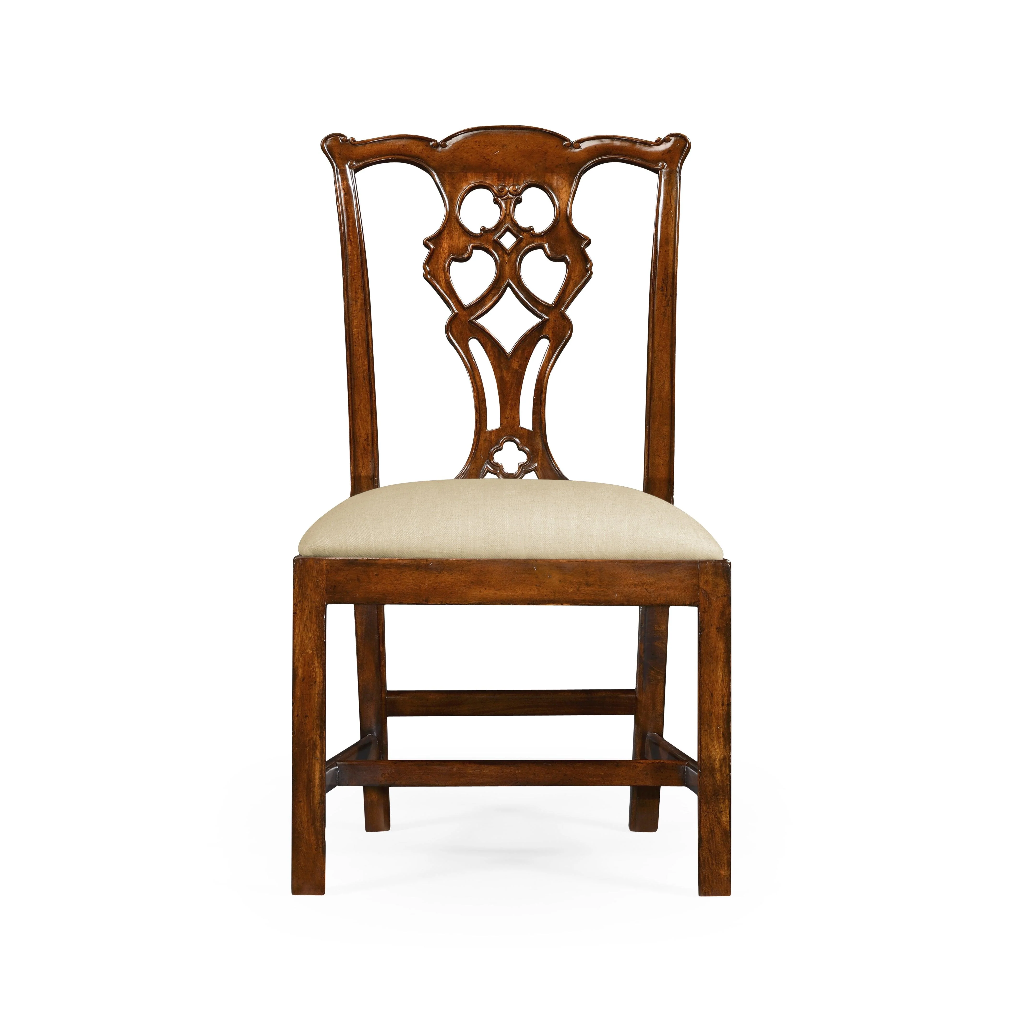 Curated Chippendale Classic Mahogany Side Chair - Set of 2 - Frankwebs