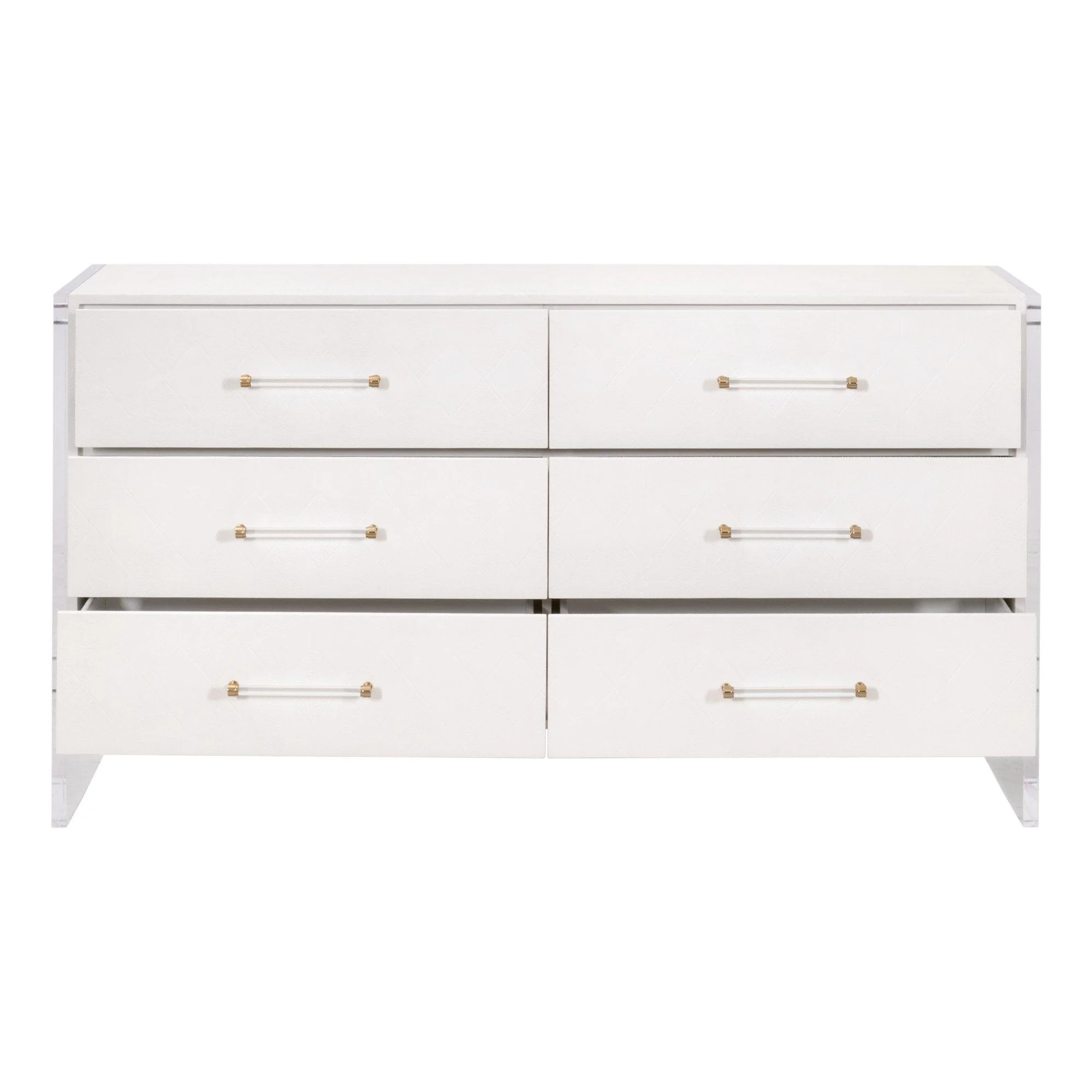 Sonia Shagreen 6-Drawer Double Dresser - Frankwebs
