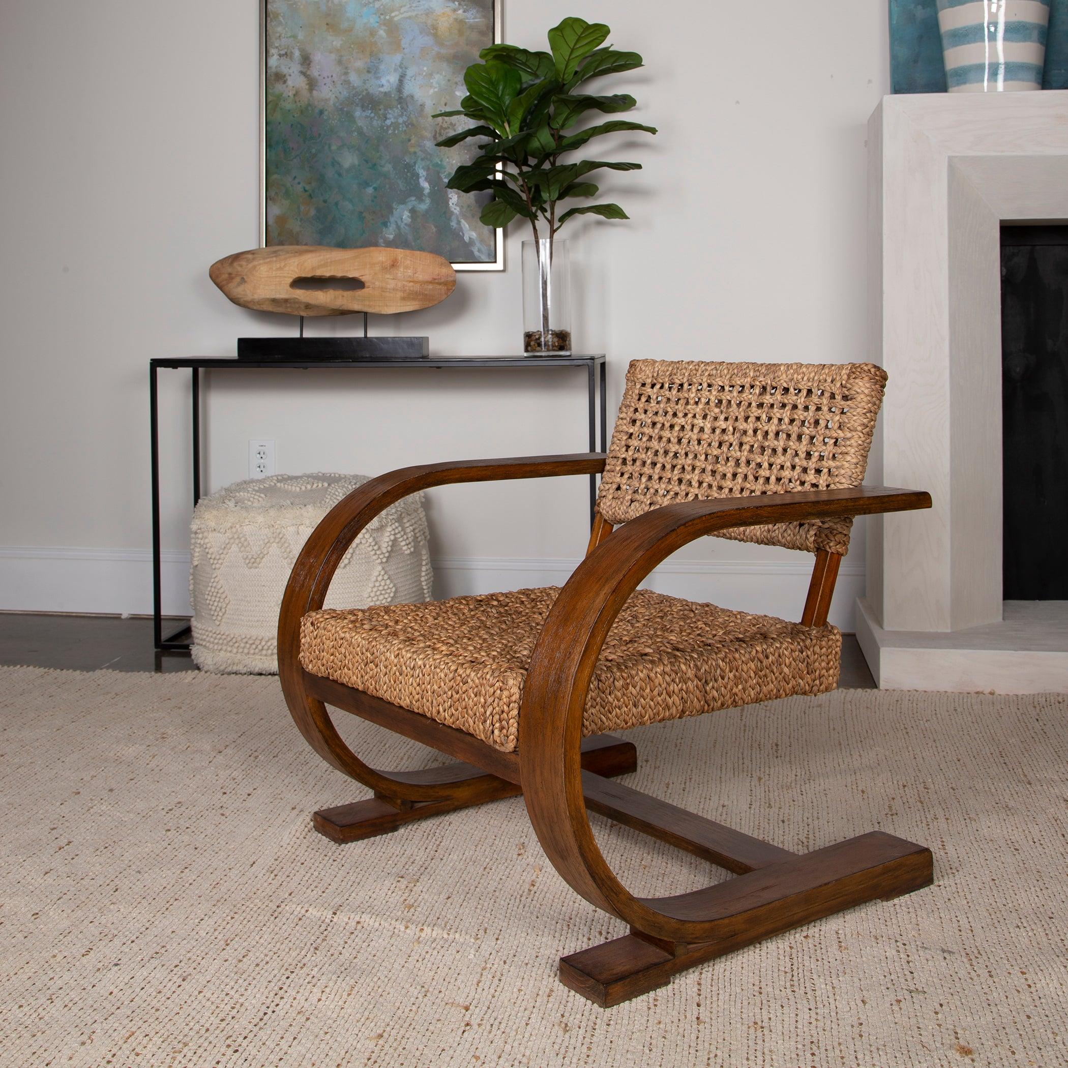 Rehema Natural Woven Accent Chair - Frankwebs