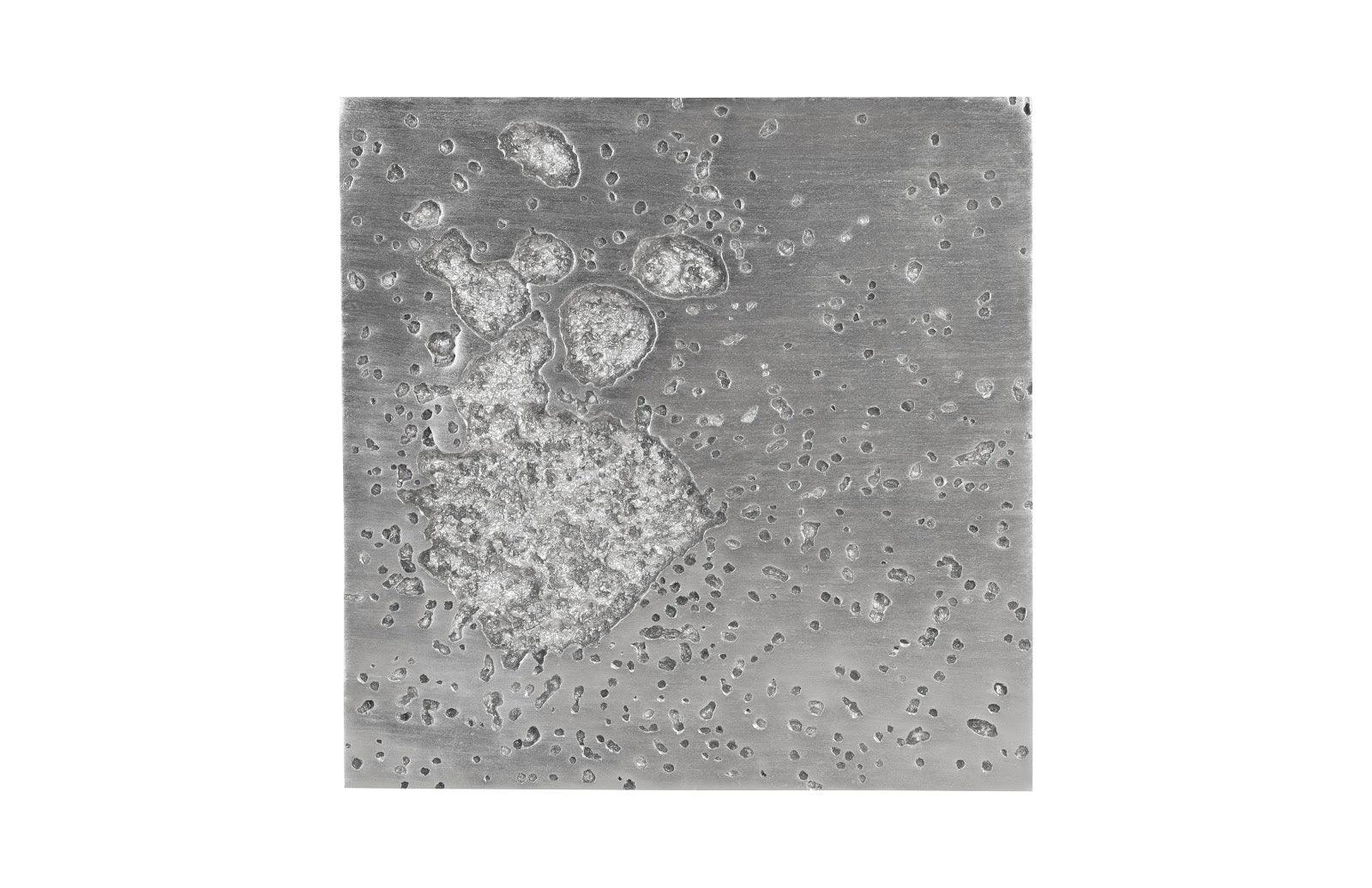 Splotch Wall Art, Square, Silver Leaf - Frankwebs