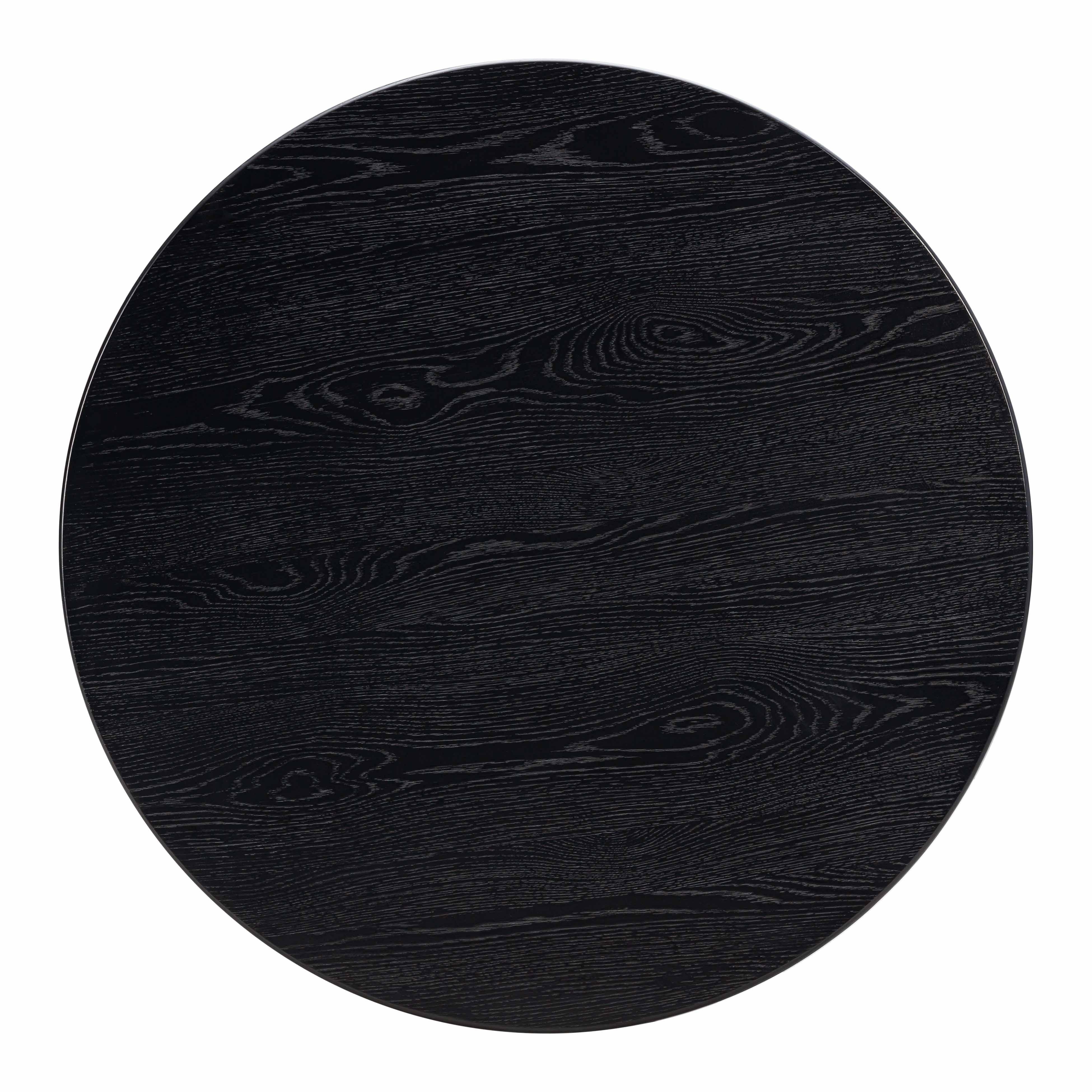Chelsea Black Oak Round Dining Table - Frankwebs