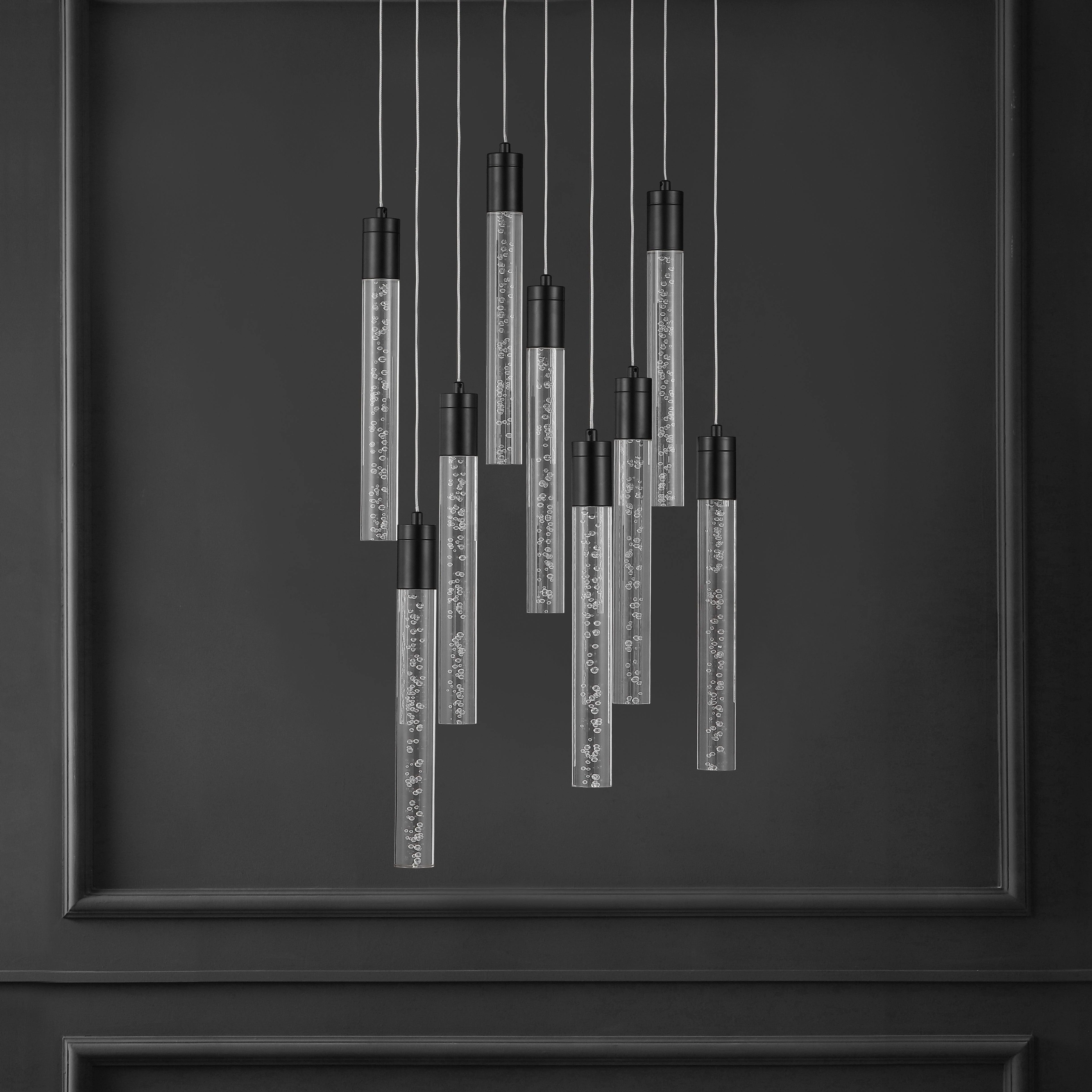 NICOLLE ACRYLIC 9 LIGHT CHANDELIER - Frankwebs