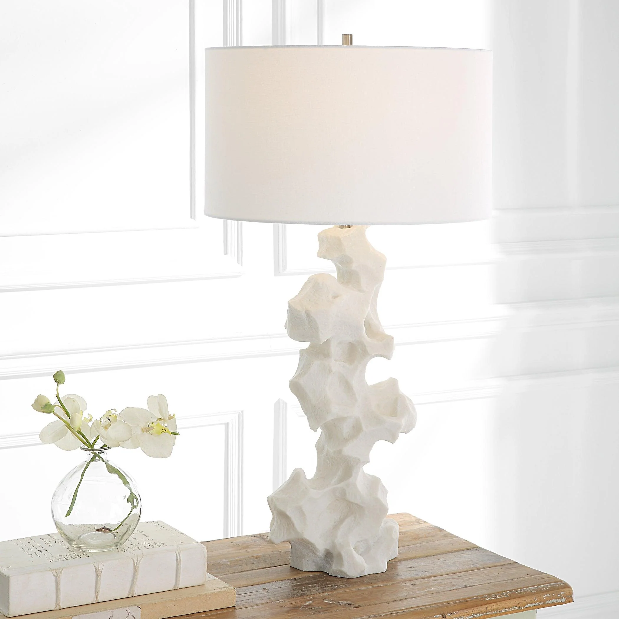 Remnant White Marble Table Lamp - Frankwebs