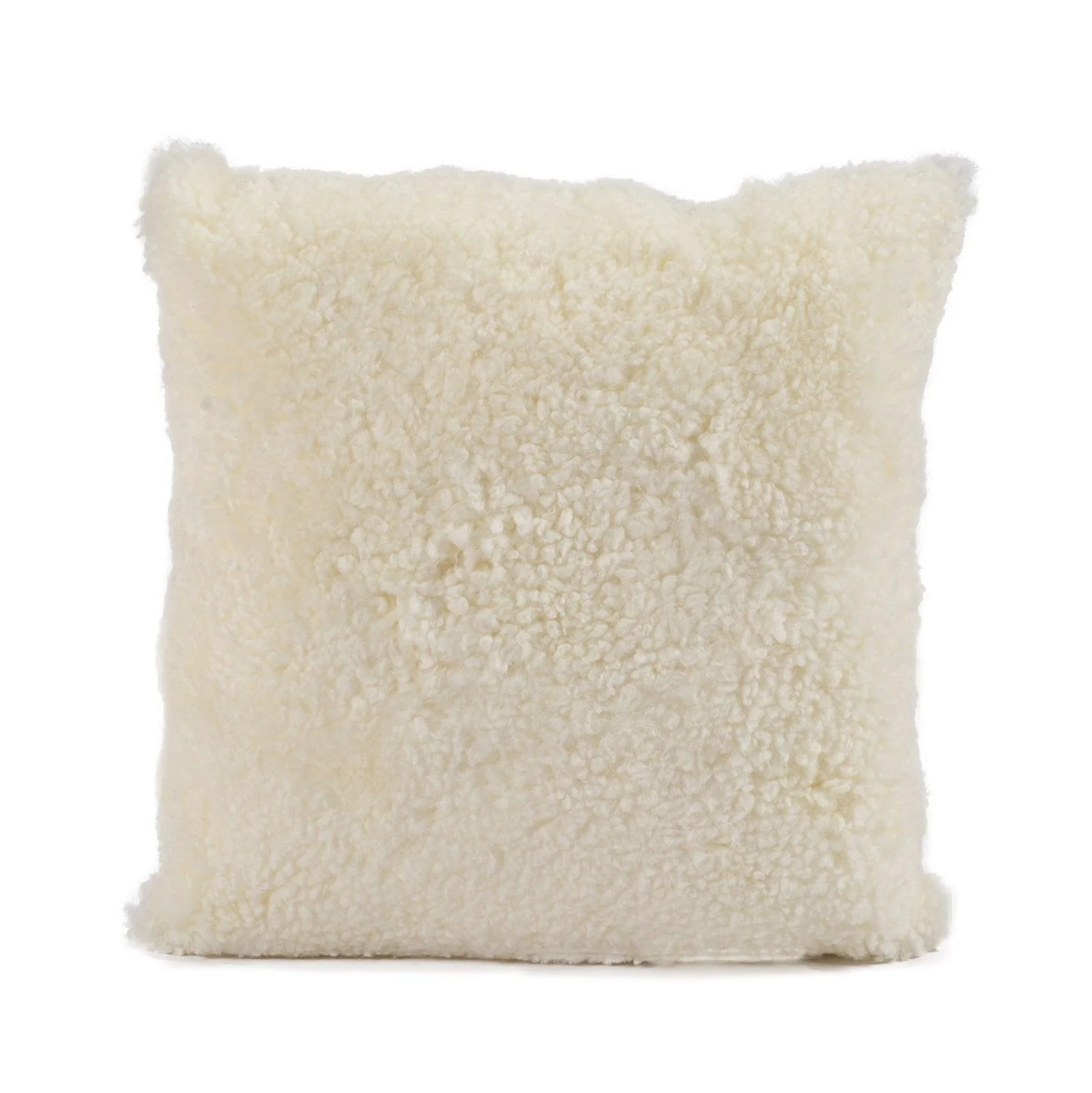 Shortwool Curly Sheepskin Square Cushion - Frankwebs