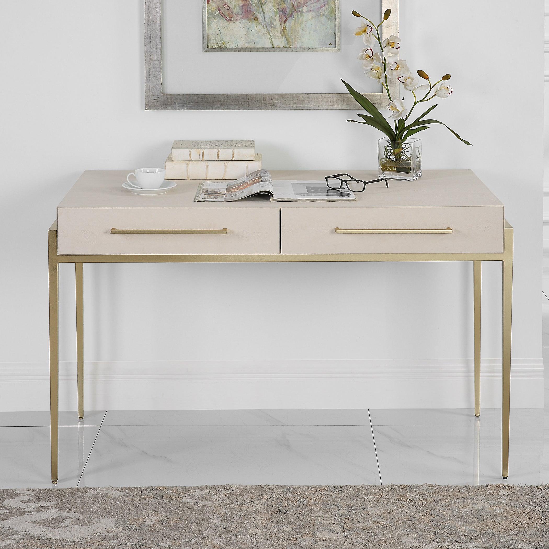 Jewel Modern White Desk - Frankwebs