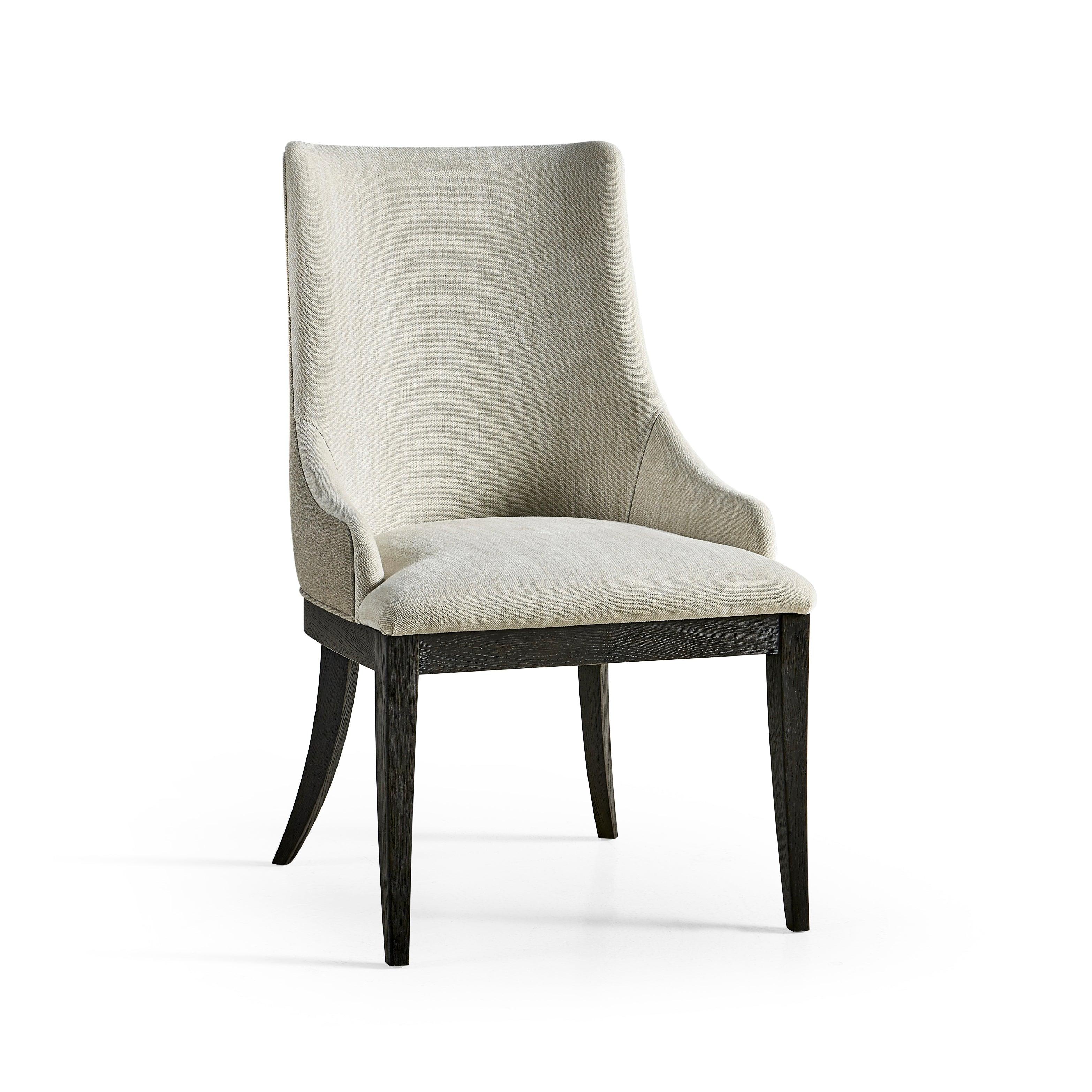 Timeless Aurora Upholstered Side Chair in Ebonized Black - Frankwebs