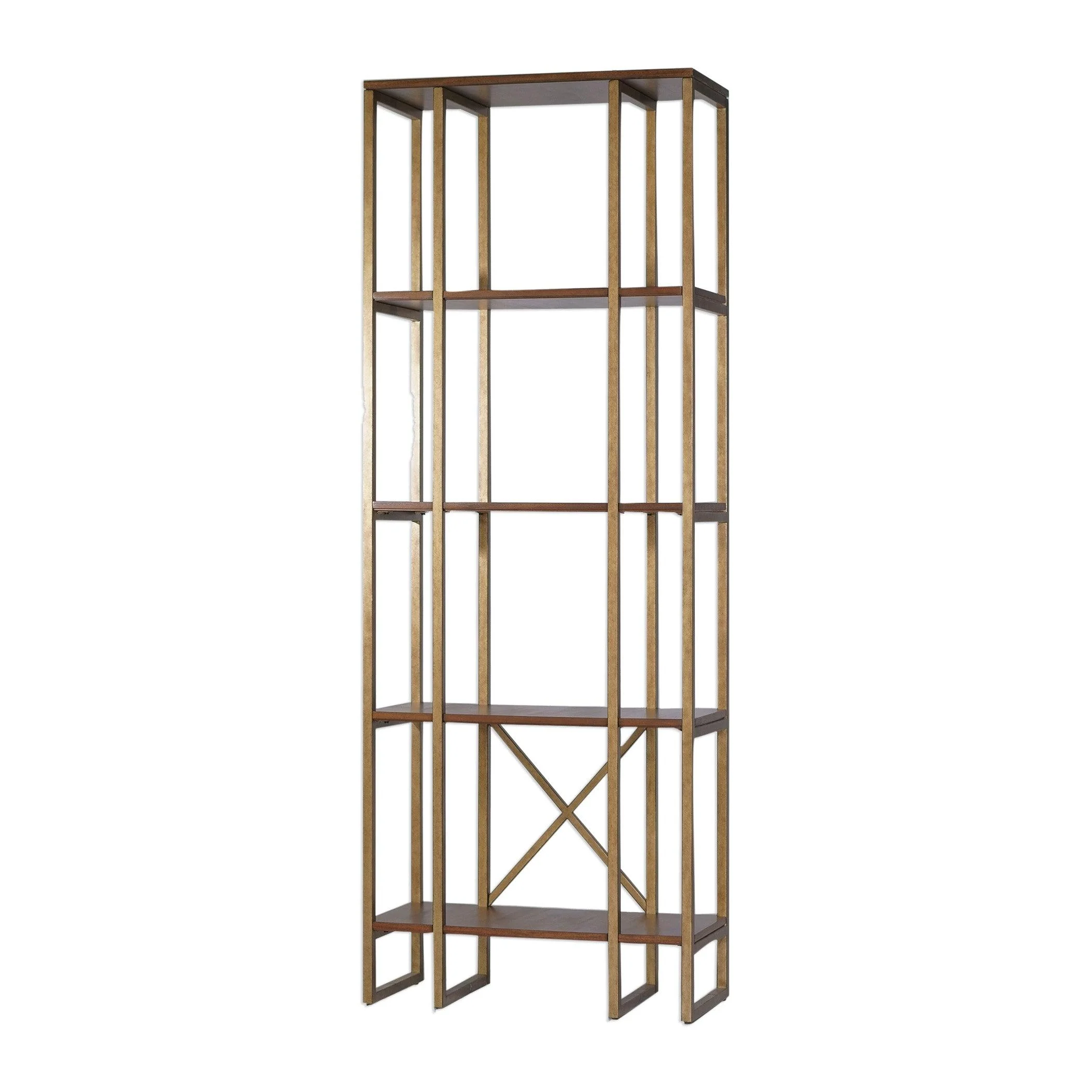 KARISHMA ANTIQUE GOLD ETAGERE - Frankwebs
