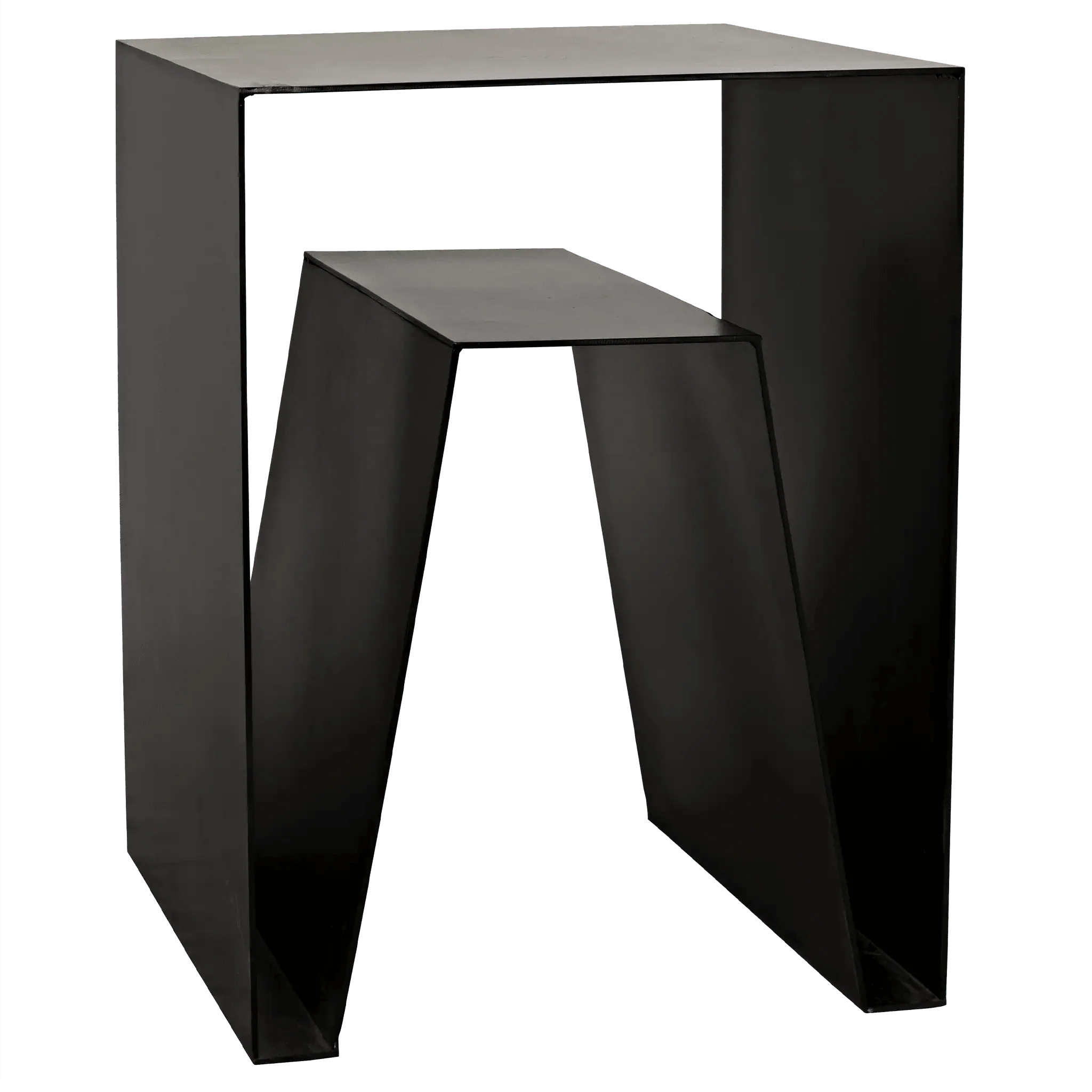 Quintin Side Table, Black Steel - Frankwebs