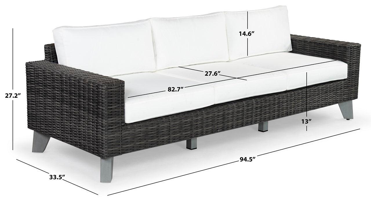 MARGARITA WICKER PATIO SOFA - Frankwebs