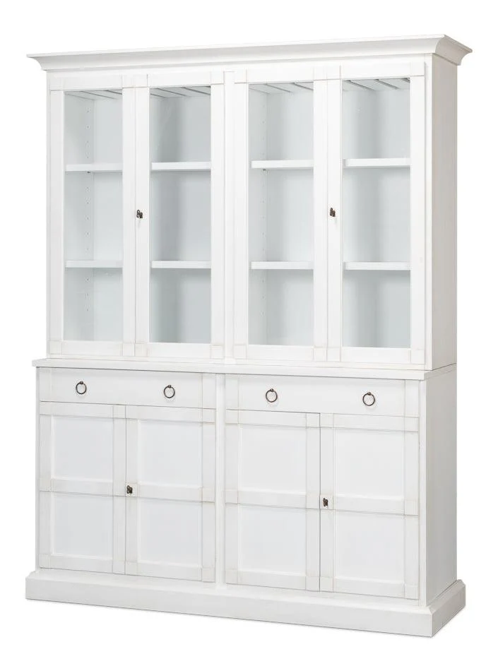 Center Media Unit & Hutch - Cortina White - Frankwebs