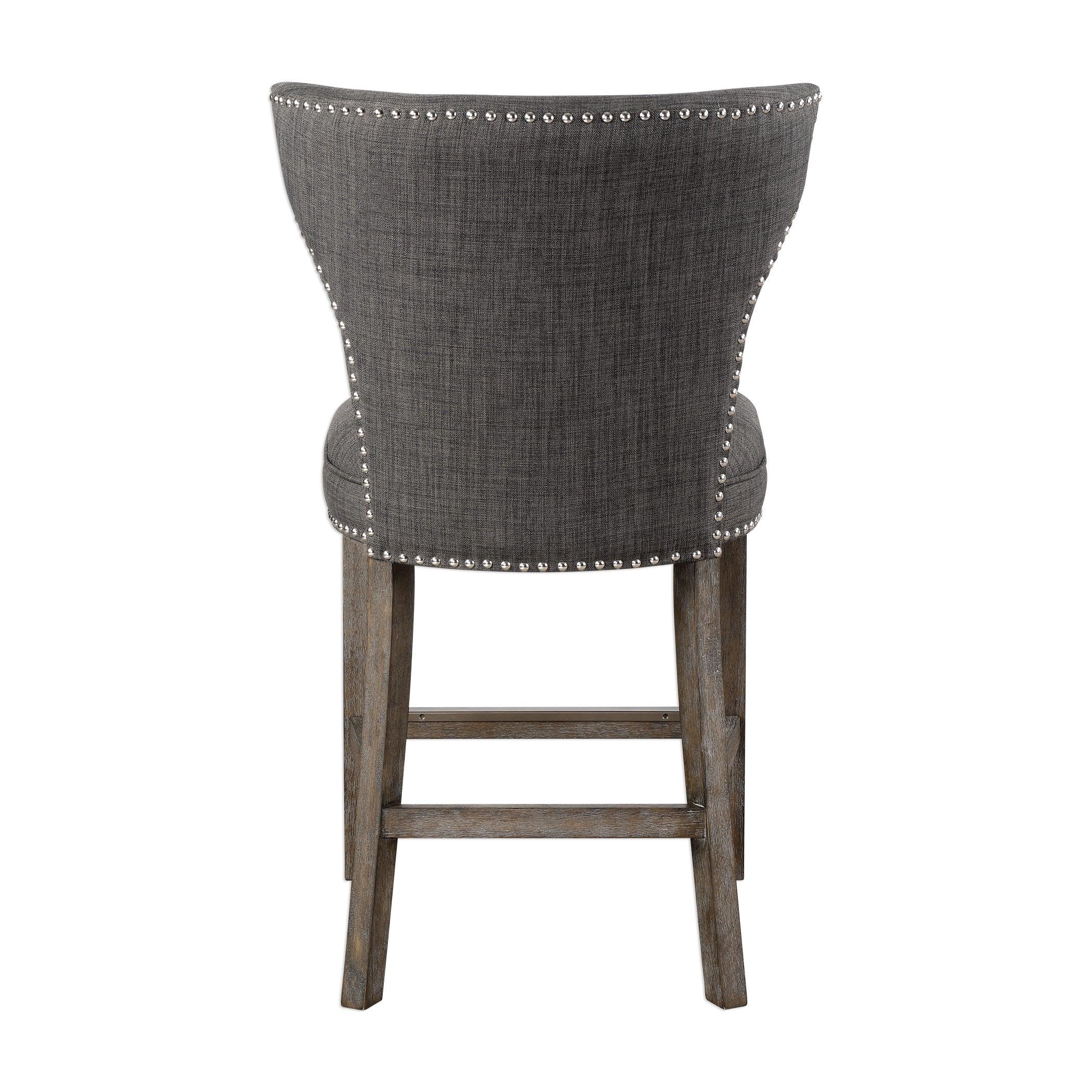 ARNAUD CHARCOAL COUNTER STOOL - Frankwebs