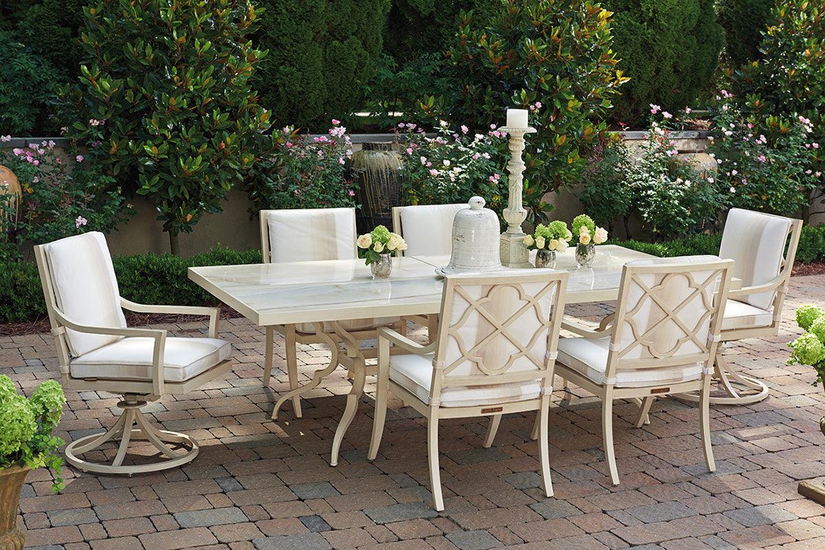 Misty Garden Dining Table W/Porcelain Top - Frankwebs