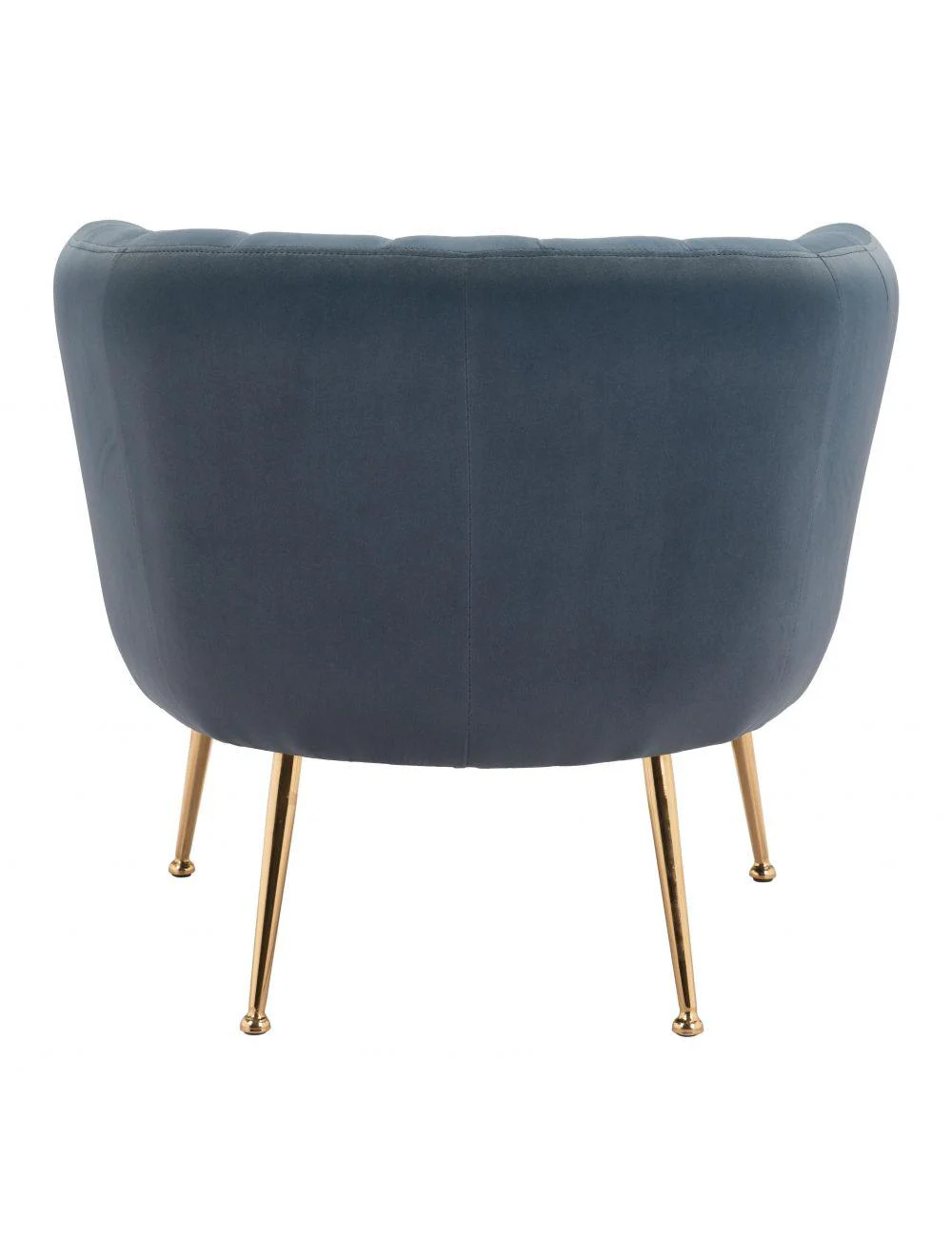 Deco Accent Chair Gray & Gold - Frankwebs
