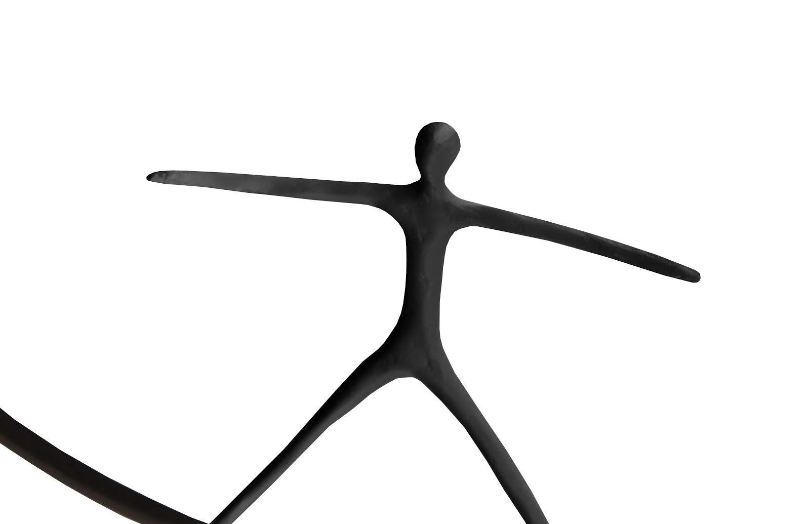 Olympic Figure in Iron Ring, Black, Rust, Style B - Frankwebs