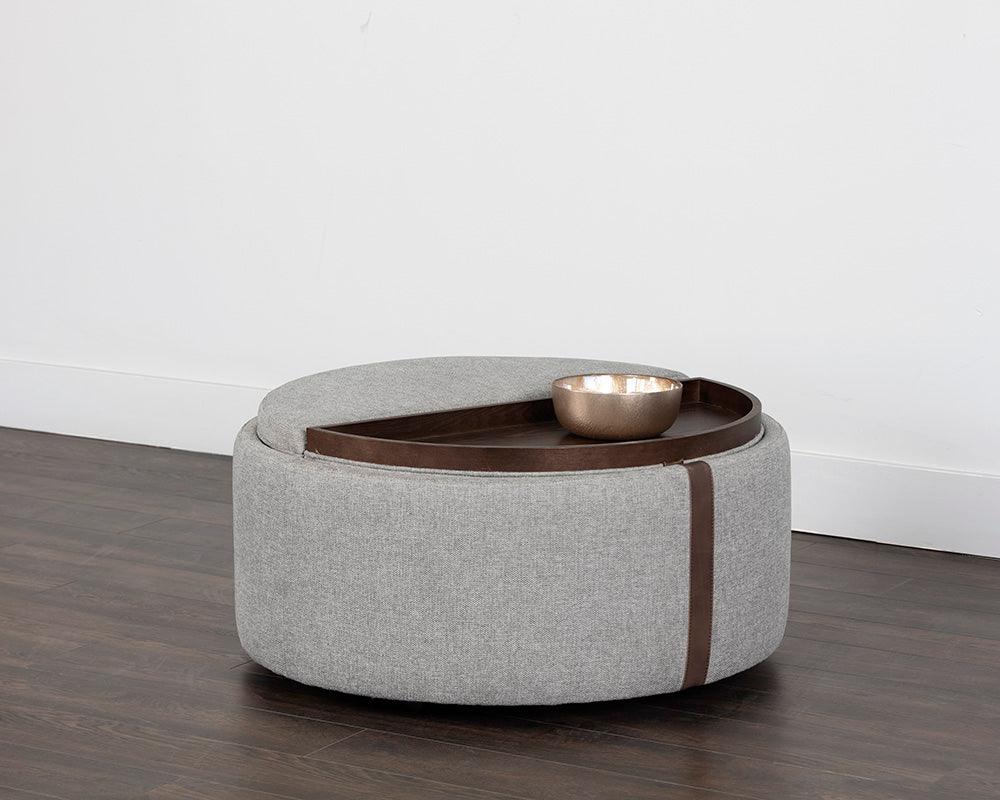 Borelli Wheeled Storage Ottoman - Frankwebs