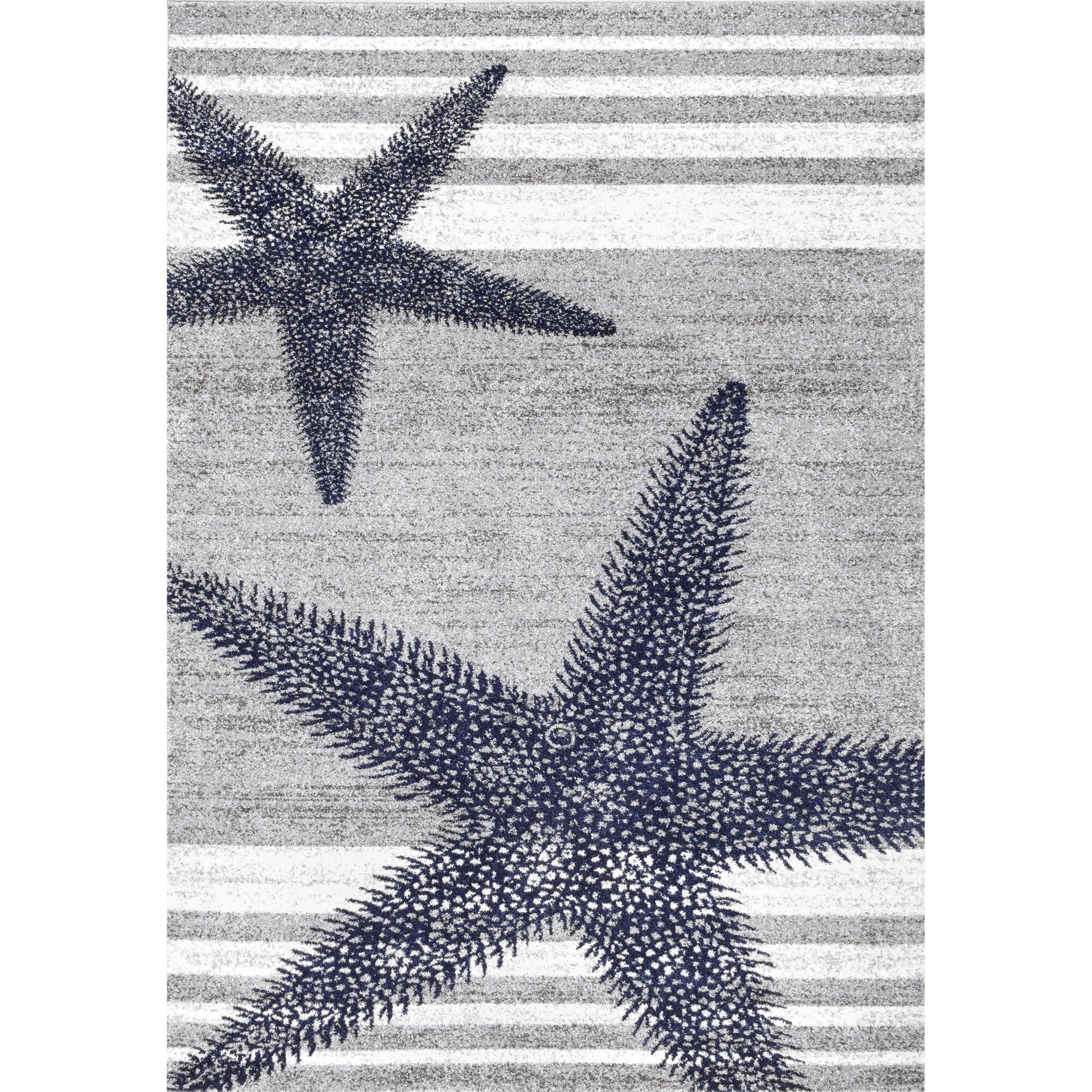 Thomas Paul Starfish and Striped Area Rug - Frankwebs