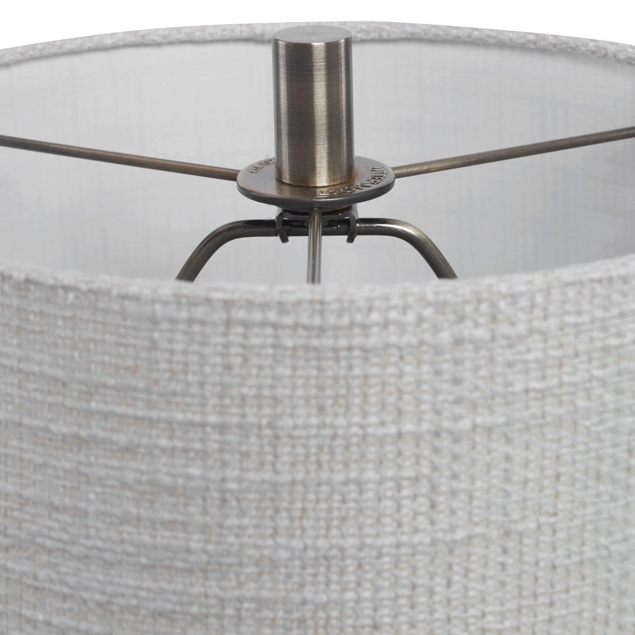 Zahlia Aged Gray Ceramic Lamp - Frankwebs