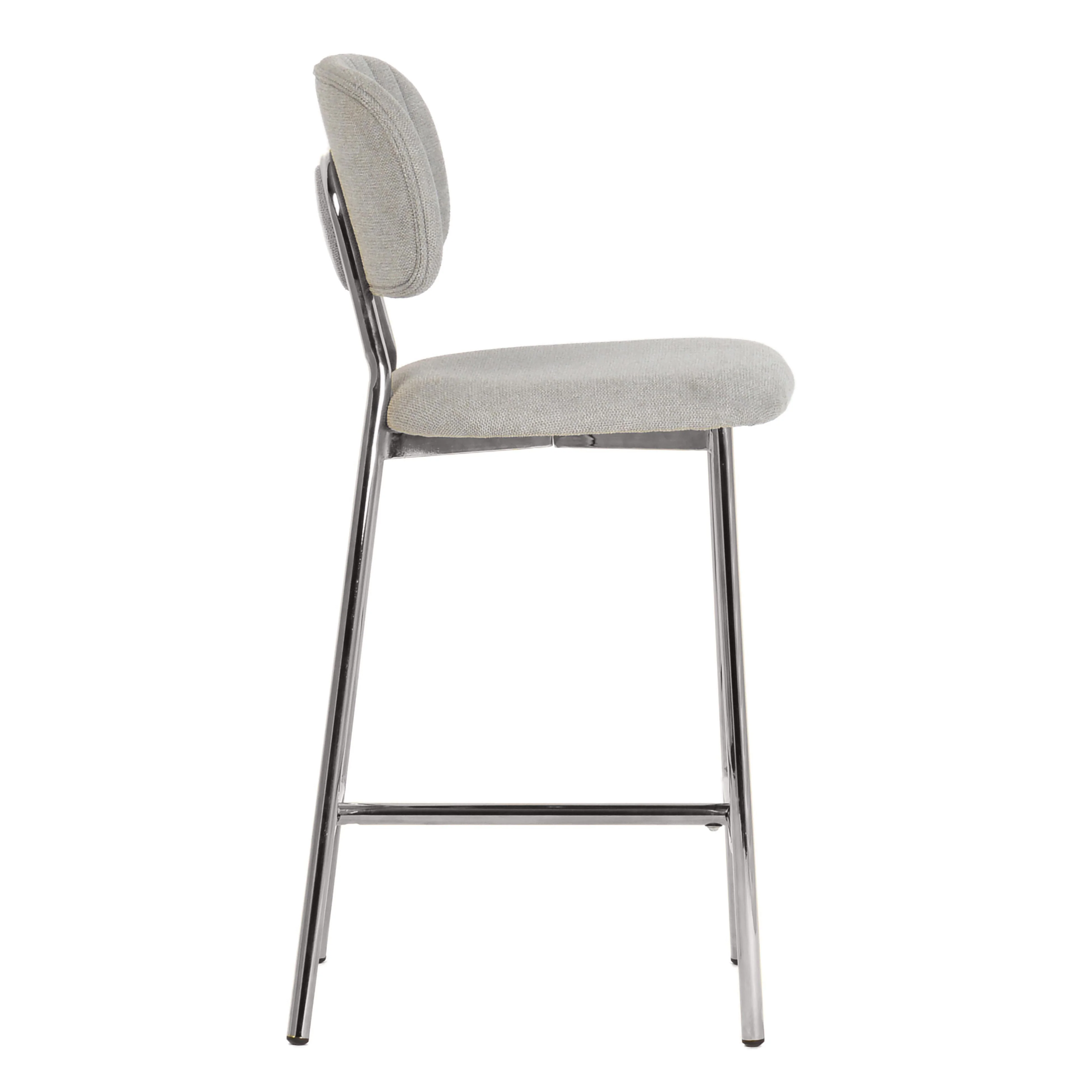 Ariana Grey Counter Stool - Silver Legs (Set of 2) - Frankwebs