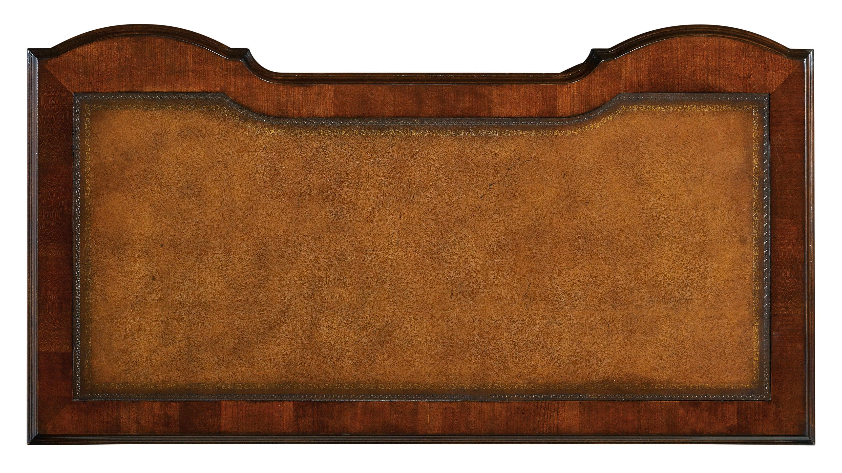 Cherry Knee-Hole Desk-Bow Front - Frankwebs