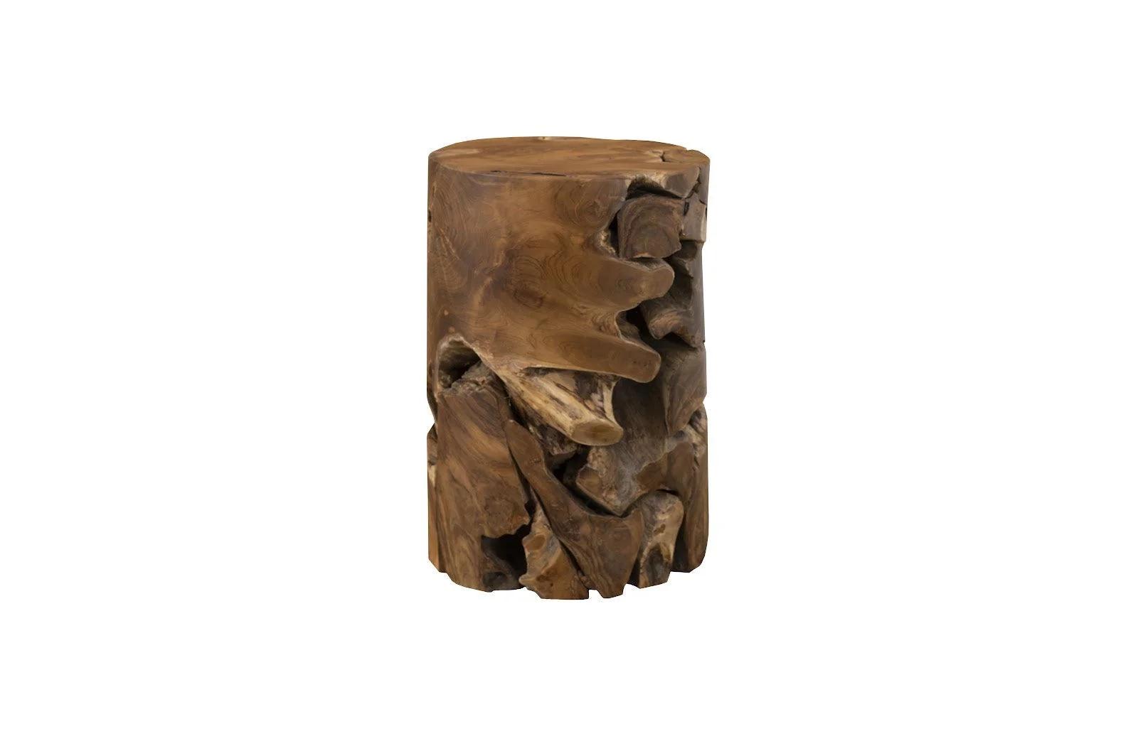 Teak Slice Pedestal, Round - Frankwebs